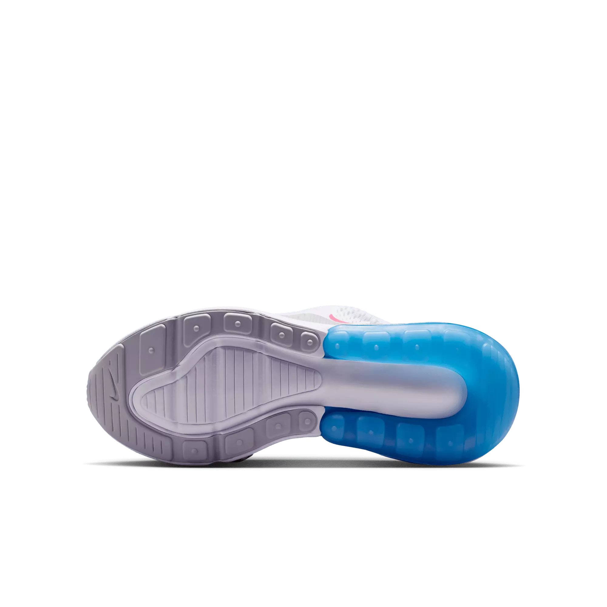 Nike Air Max 270 "White/Pinksicle/Football Blue" Grade School Girls' Shoe - WHITE/PINK/BLUE
