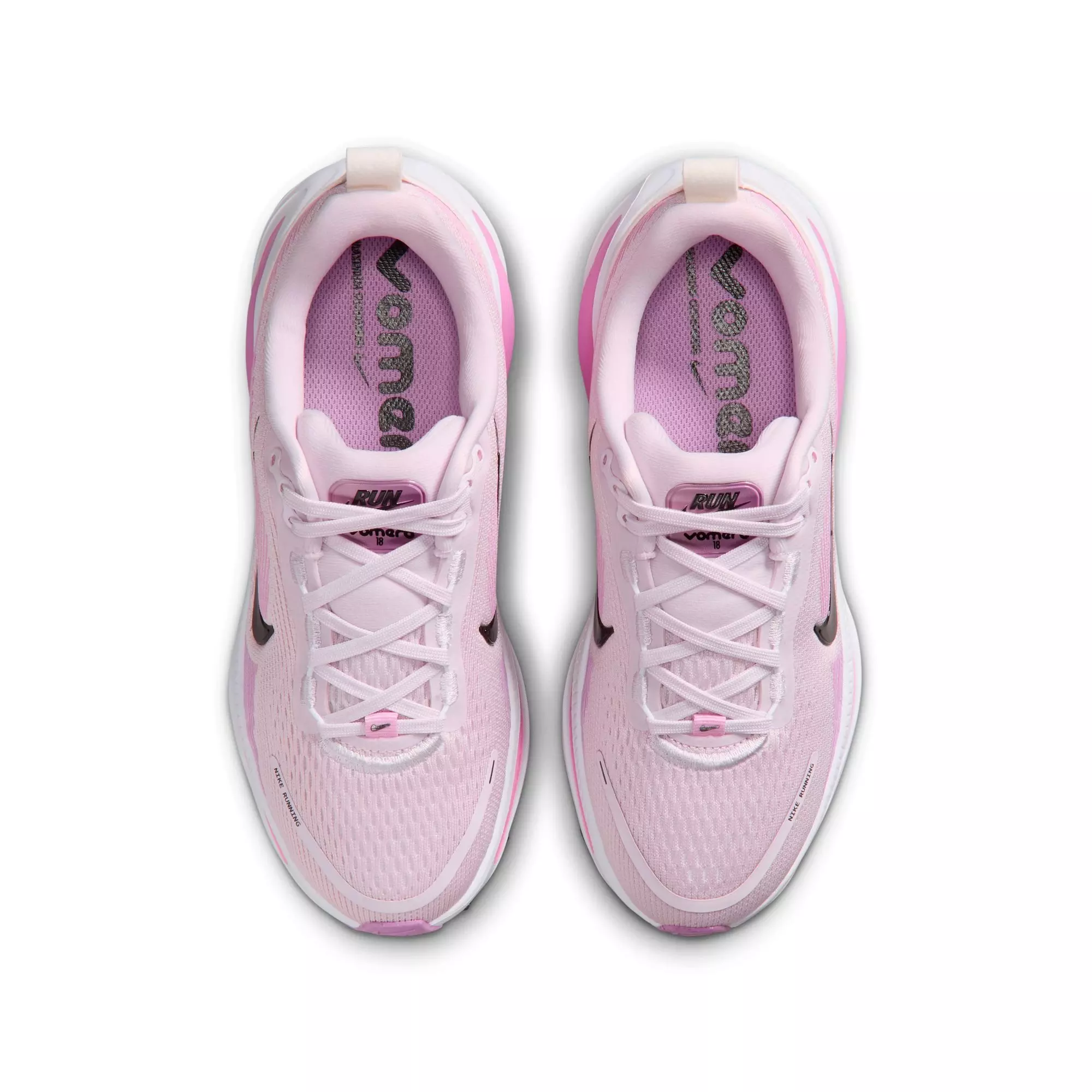 Nike Vomero 18 "Bleached Lilac/Black/Lt Magenta" Big Girls' Road Running Shoe - PURPLE