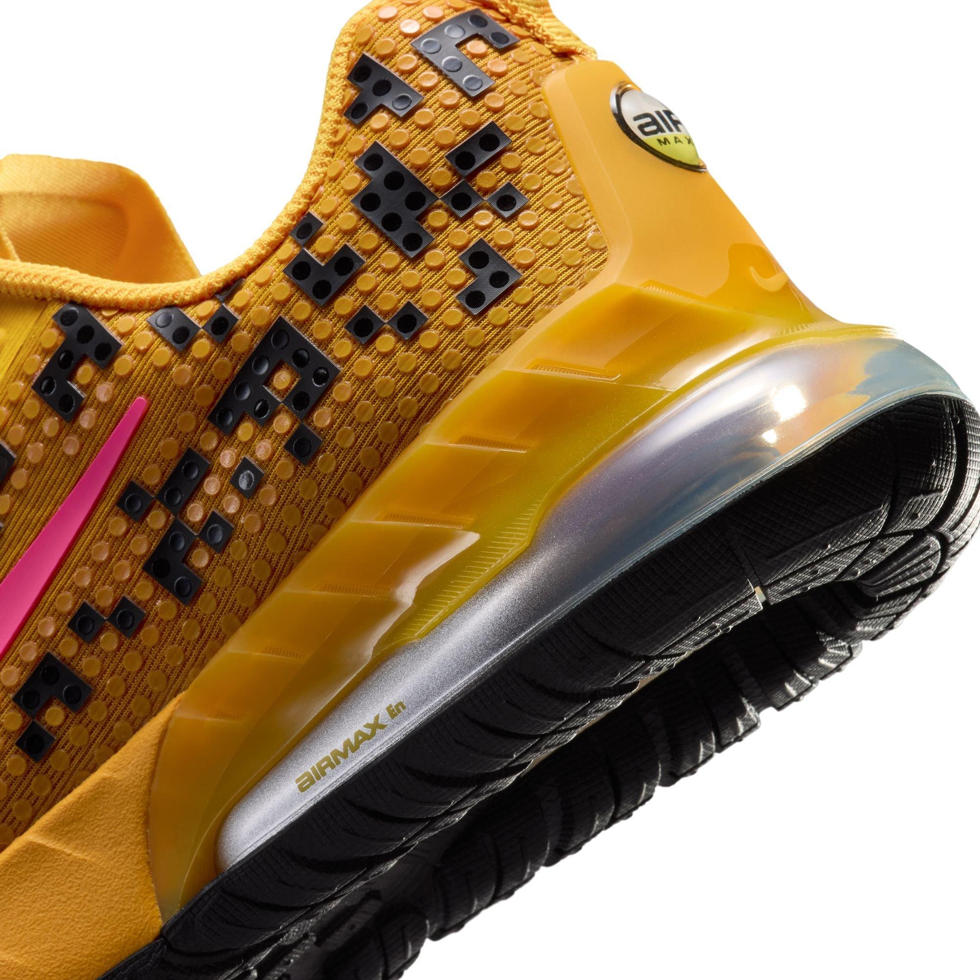 Nike Air Max Phoenix "LEGO" Grade School Kids' Shoe - UNIVERSITY GOLD/HYPER PINK/BLACK Thumbnail View 11