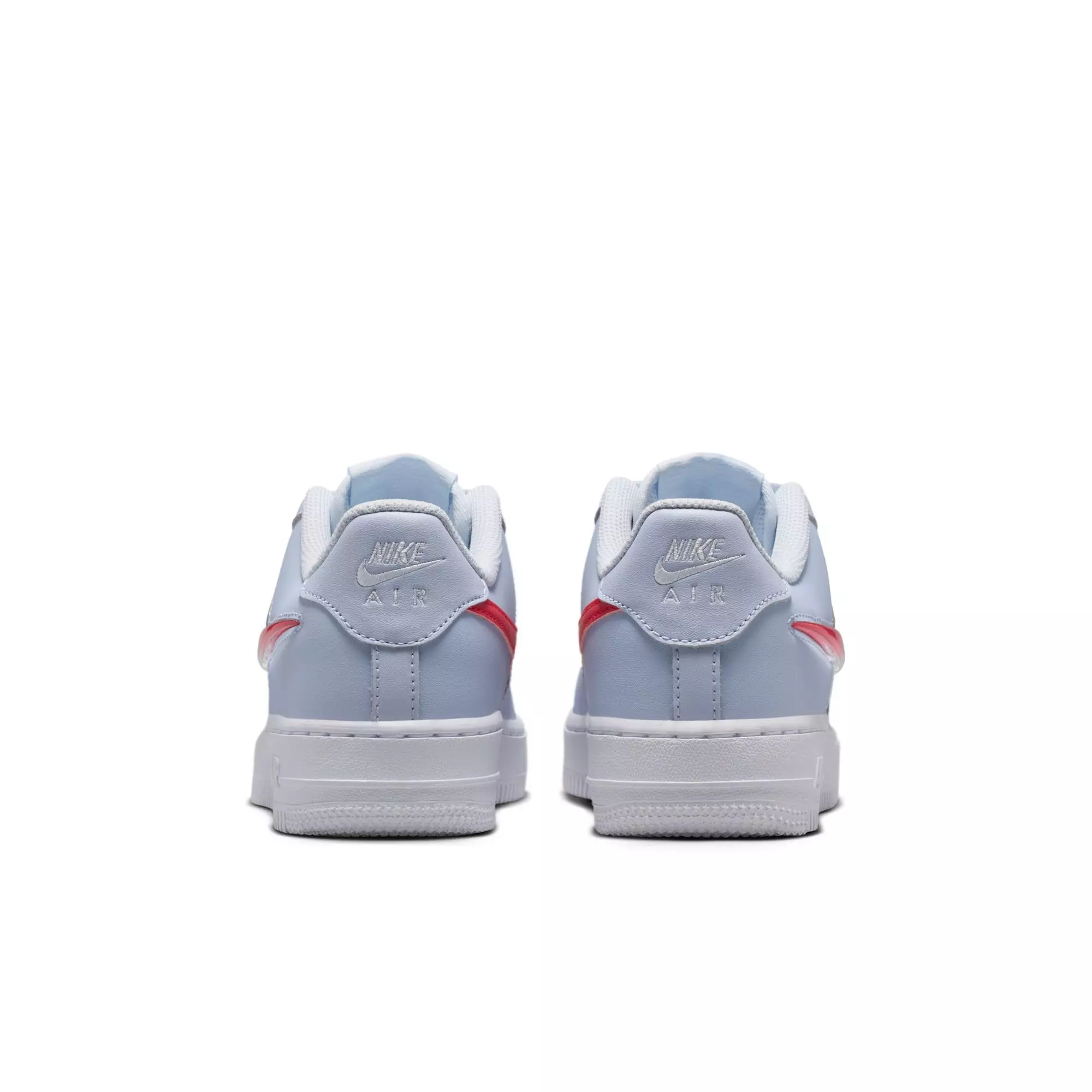 Nike Air Force 1 "Football Grey/Tropical Pink/Ghost/White" Grade School Girls' Shoe - GREY/PINK
