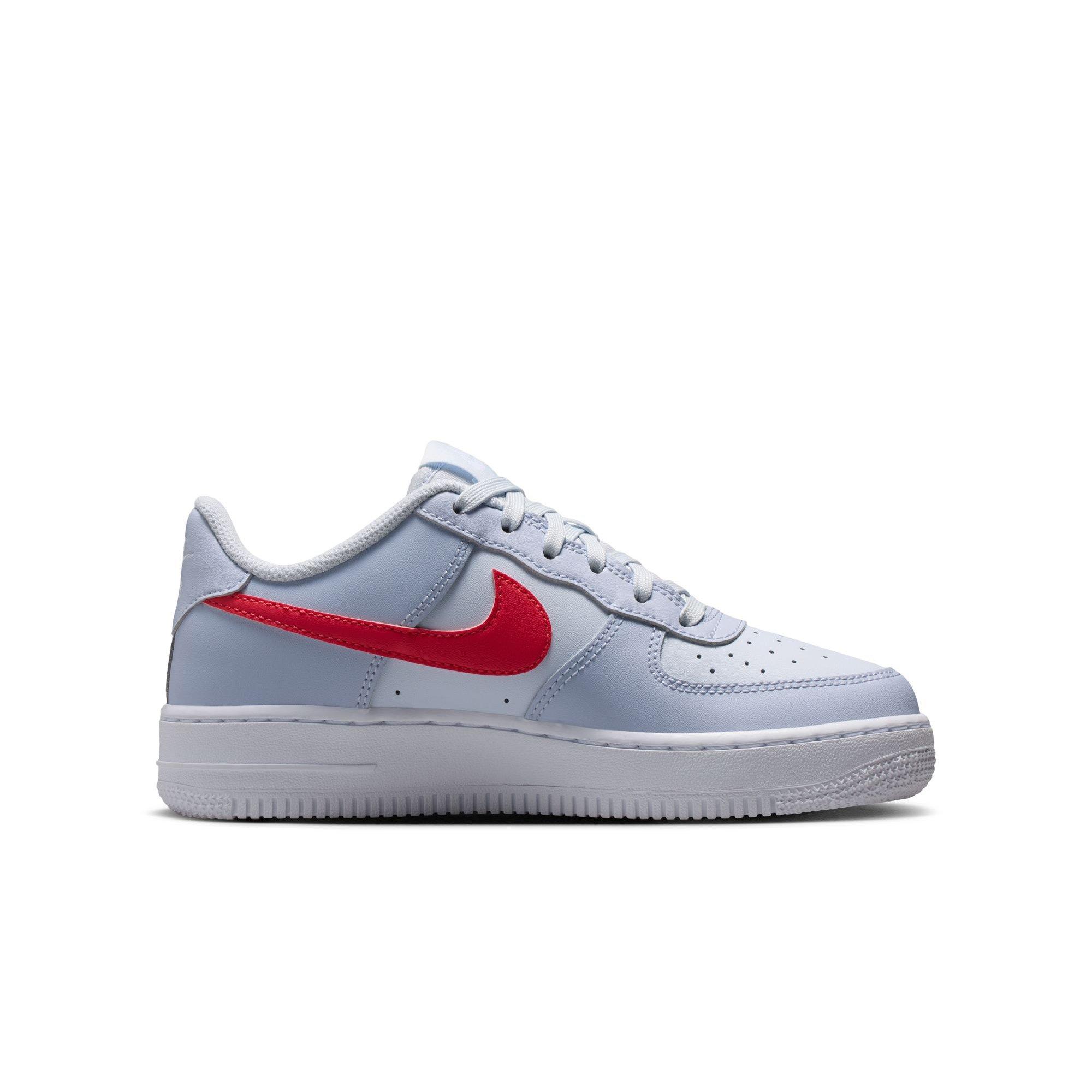 Nike Air Force 1 "Football Grey/Tropical Pink/Ghost/White" Grade School Girls' Shoe - GREY/PINK Thumbnail View 2