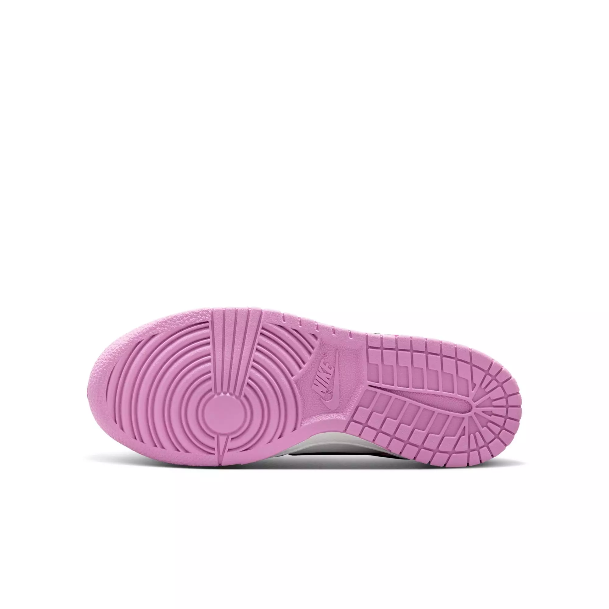 Nike Dunk Low "Off White/Black/Lt Magenta" Grade School Girls' Shoe - PURPLE/BLACK