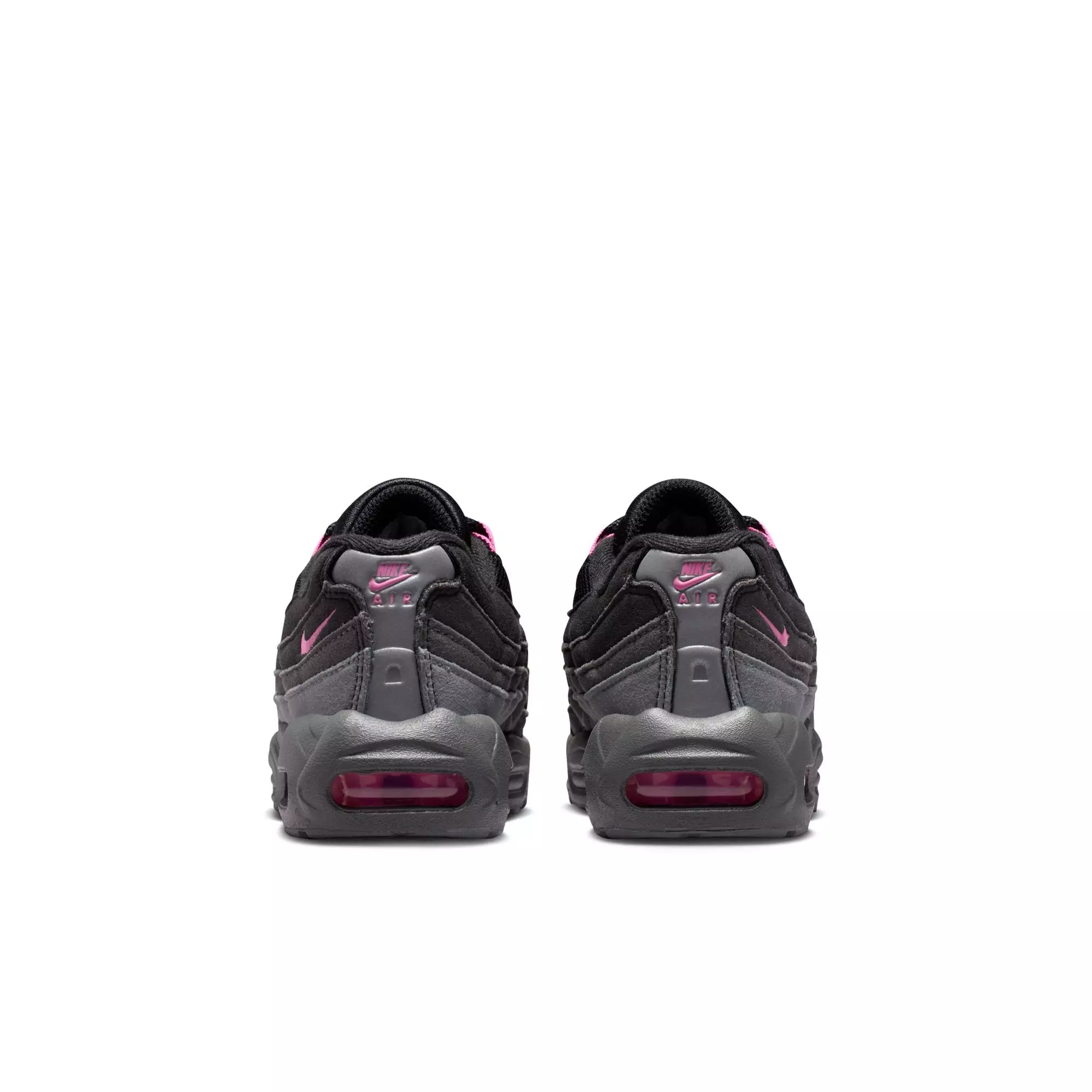 Nike Air Max 95 "Black/Playful Pink/Cool Grey/Iron Grey" Preschool Girls' Shoe - BLACK/PINK