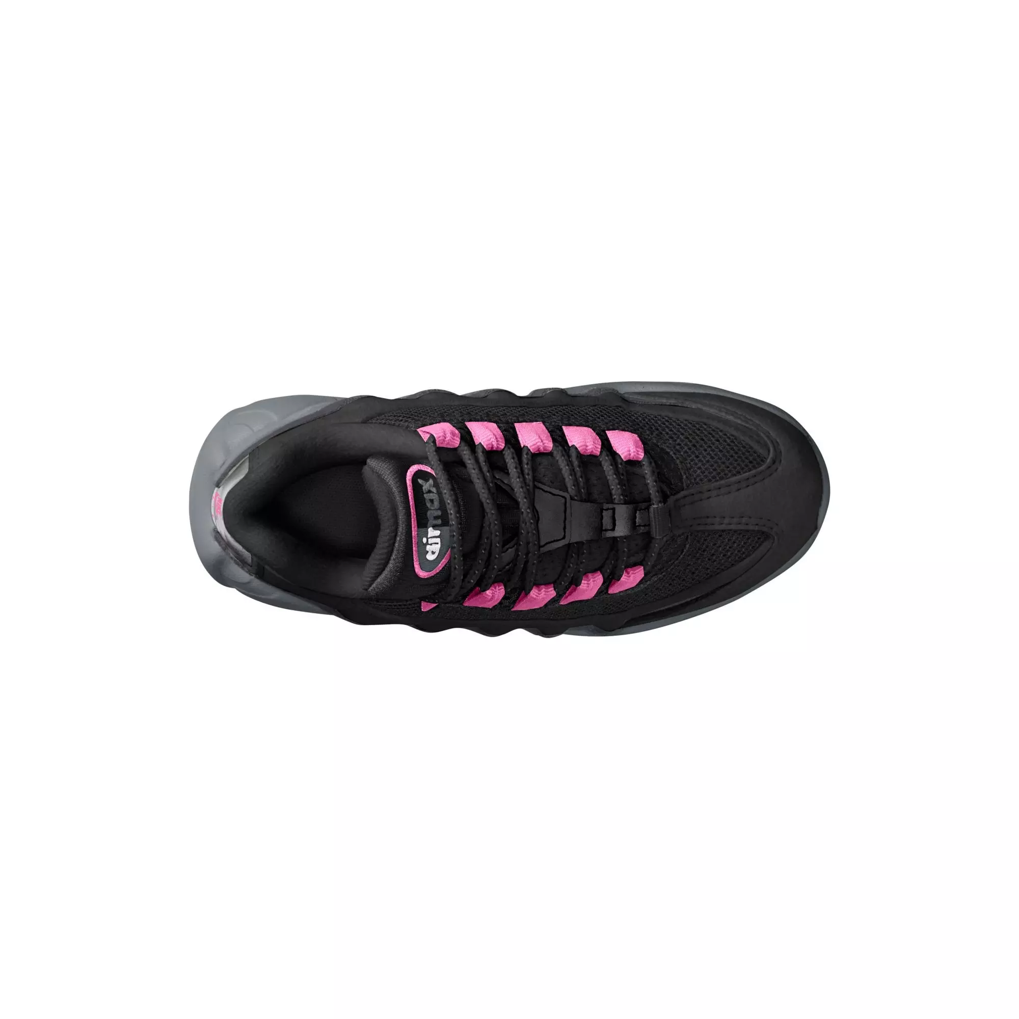 Nike Air Max 95 "Black/Playful Pink/Cool Grey/Iron Grey" Preschool Girls' Shoe - BLACK/PINK
