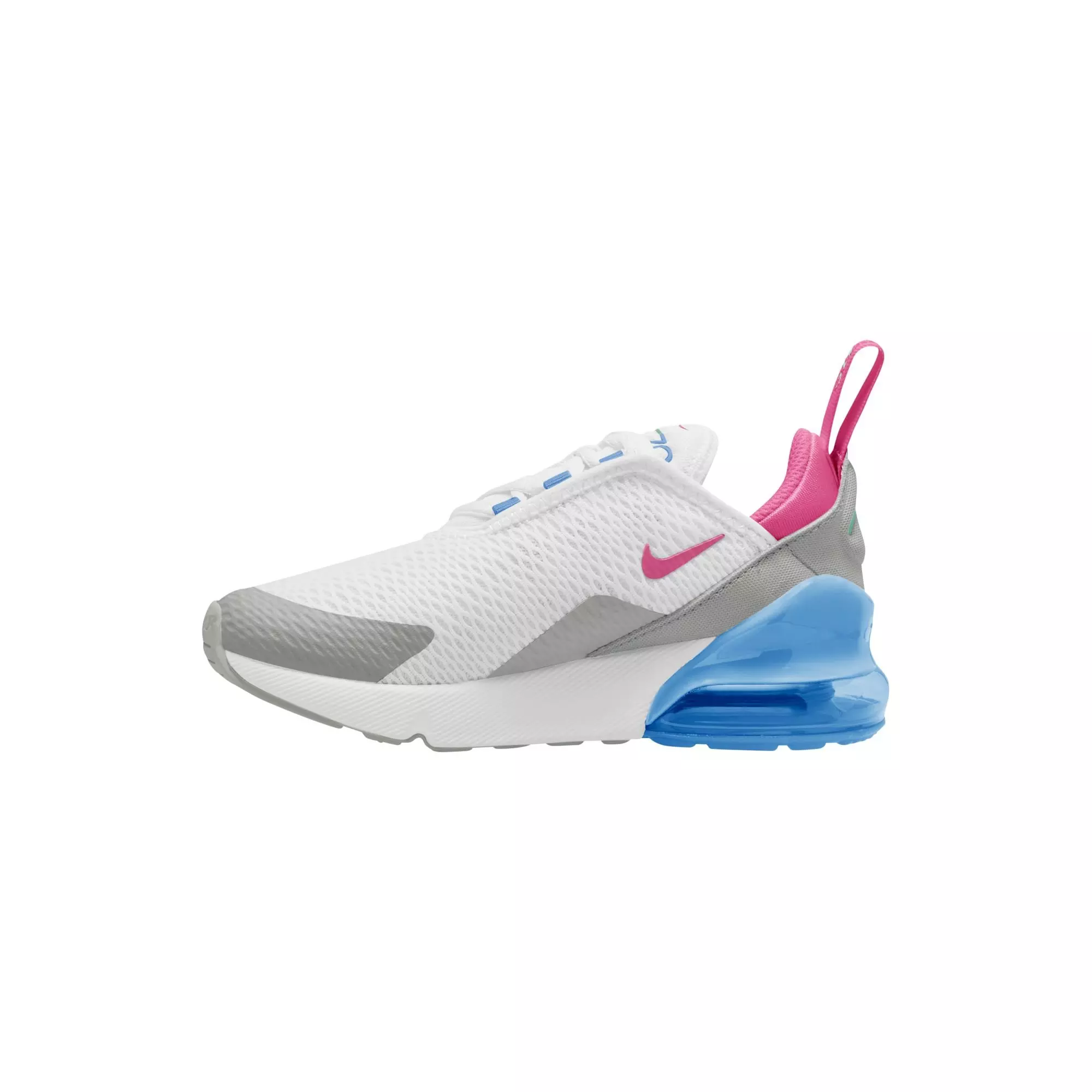 Nike Air Max 270 "White/Pinksicle/Football Blue" Preschool Boys' Shoe - WHITE/PINK/BLUE