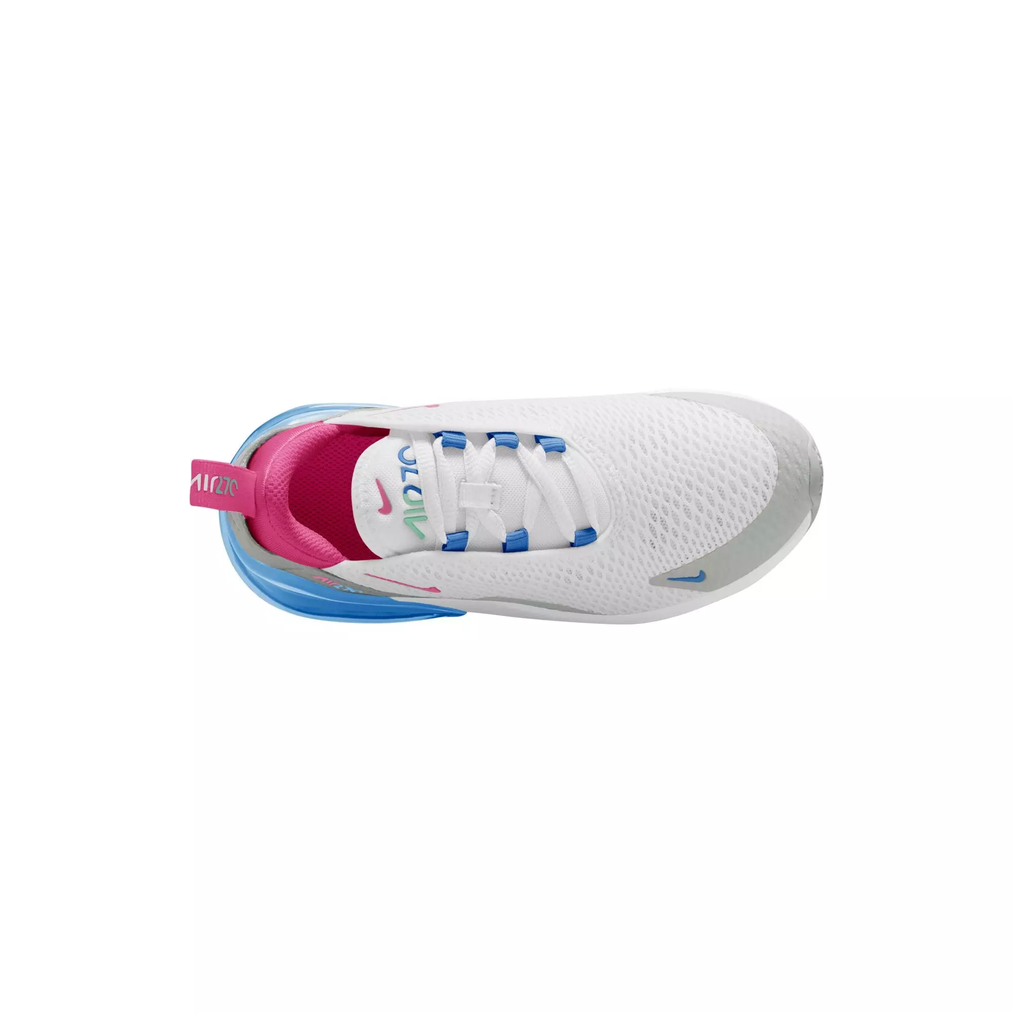 Nike Air Max 270 "White/Pinksicle/Football Blue" Preschool Boys' Shoe - WHITE/PINK/BLUE