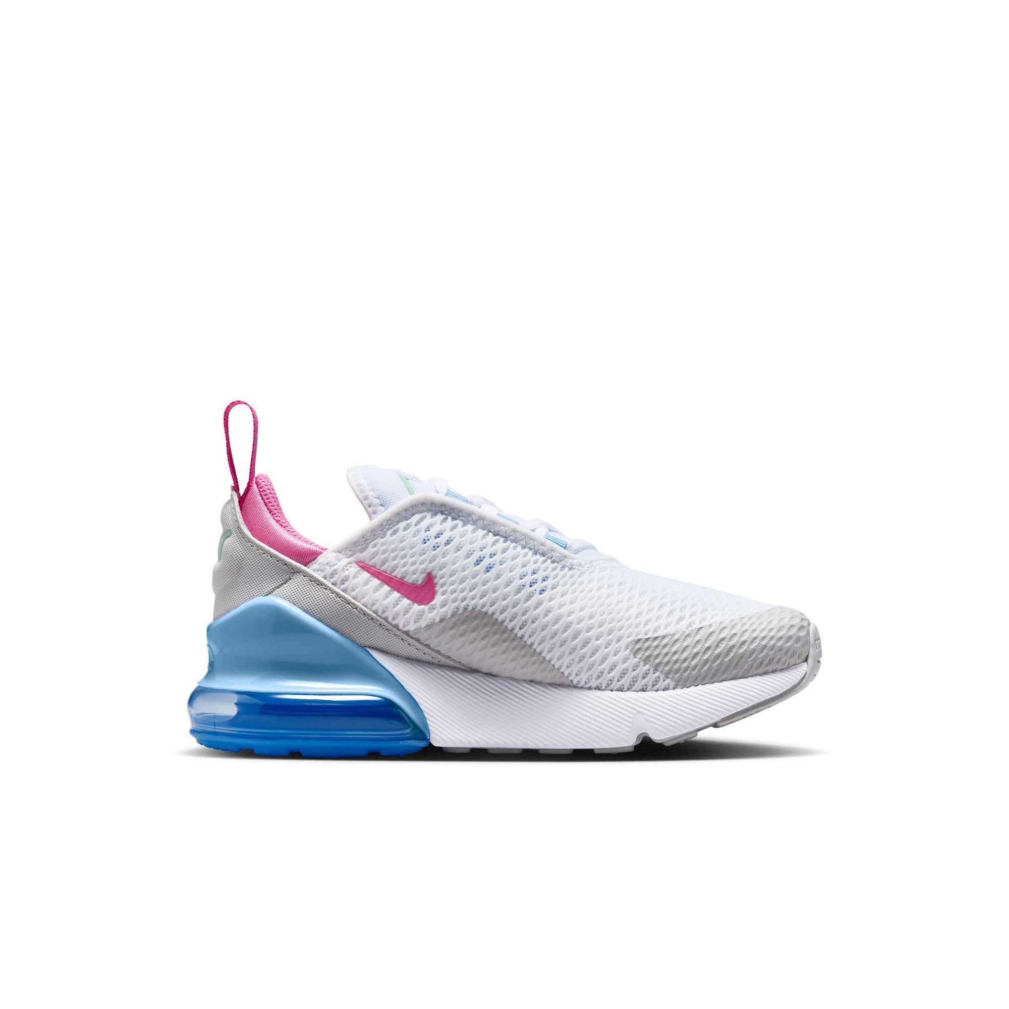 Nike Air Max 270 Preschool Girls' "White/Pinksicle/Football Blue" Shoe