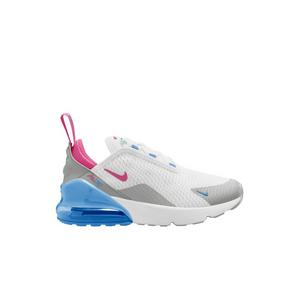 Nike Air Max 270 "White/Pinksicle/Football Blue" Preschool Boys' Shoe