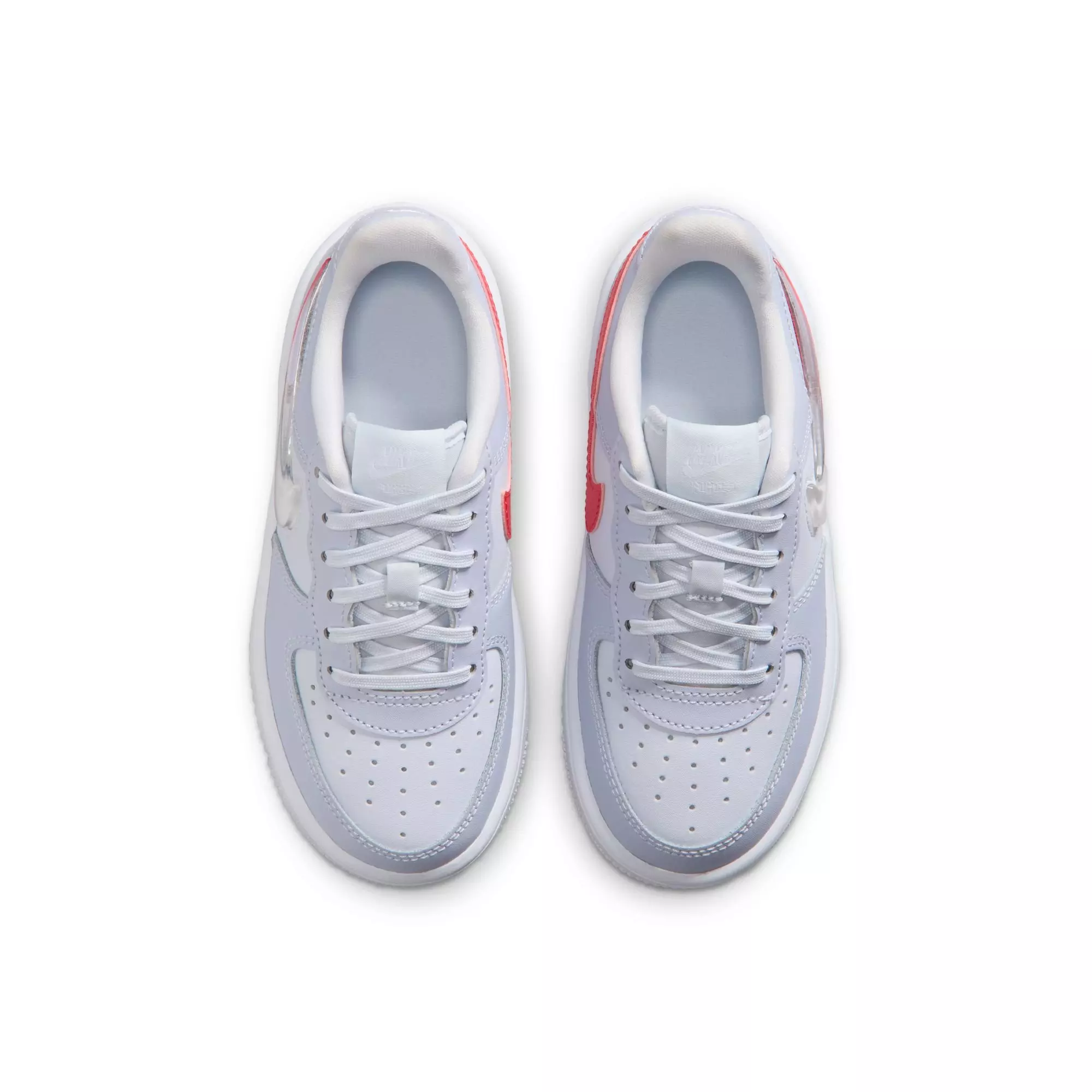 Nike Air Force 1 Low "Football Grey/Tropical Pink/Ghost/White" Preschool Girls' Shoe - GREY/PINK