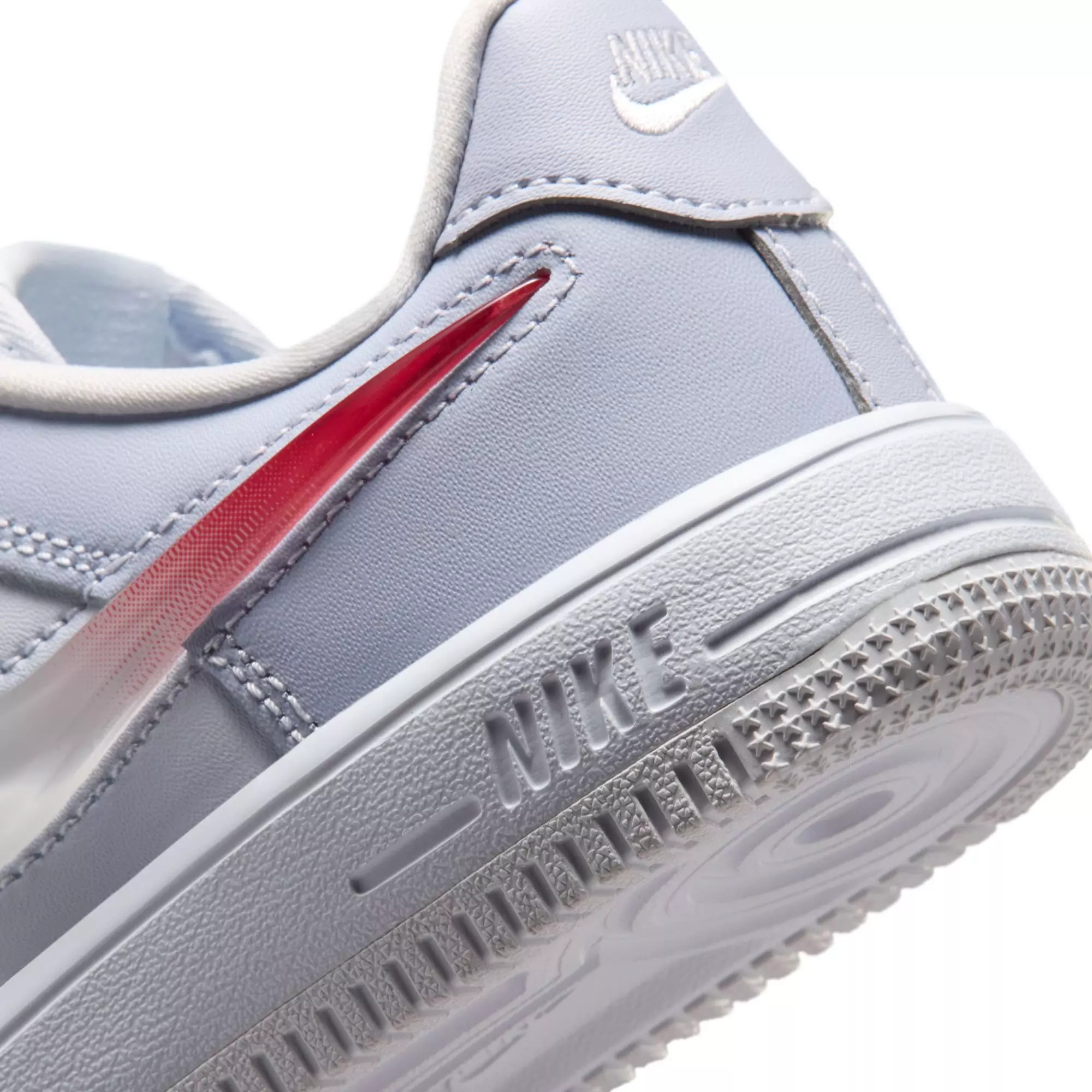 Nike Air Force 1 Low "Football Grey/Tropical Pink/Ghost/White" Preschool Girls' Shoe - GREY/PINK