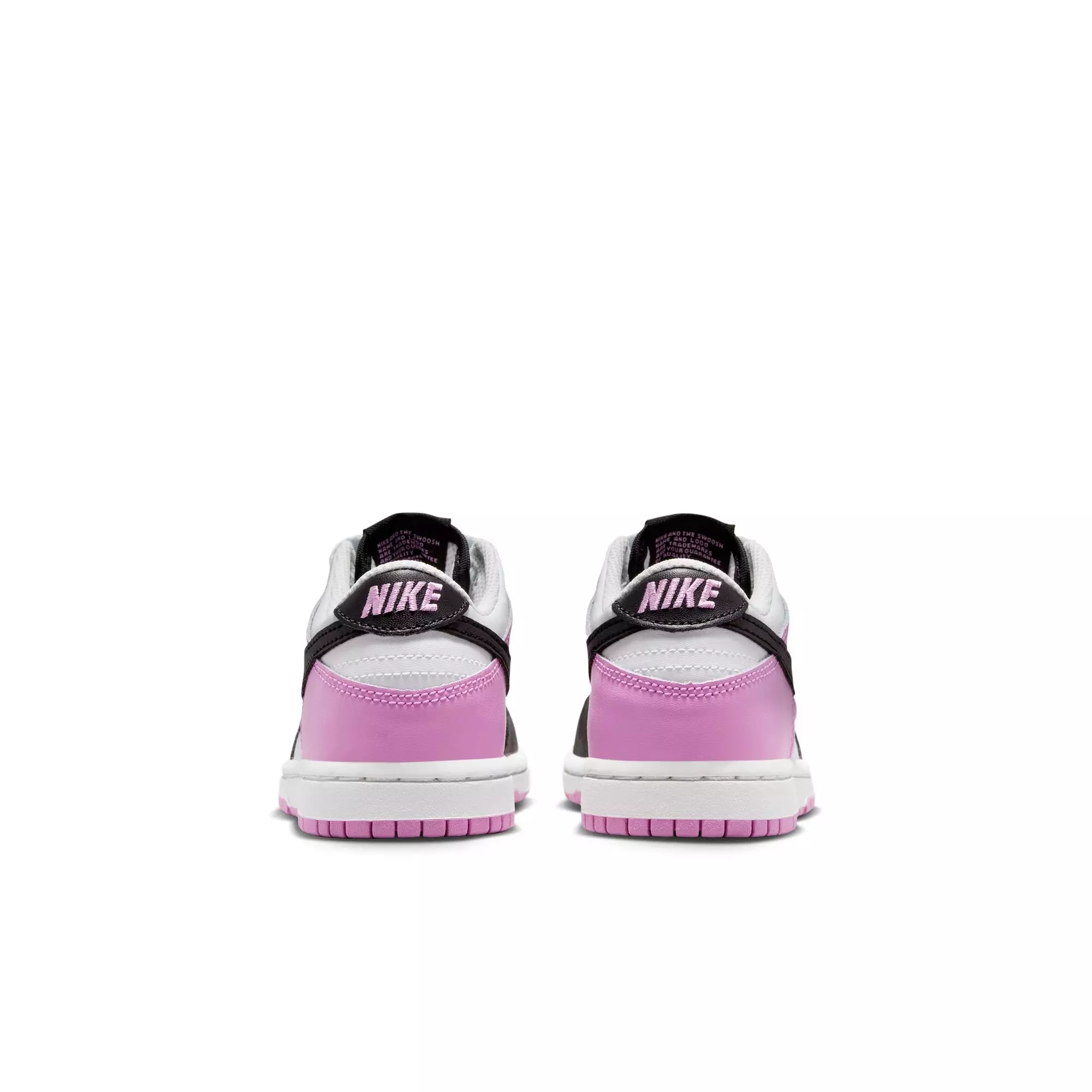 Nike Dunk Low "Off White/Black/Lt Magenta" Preschool Girls' Shoe - BLACK/PURPLE