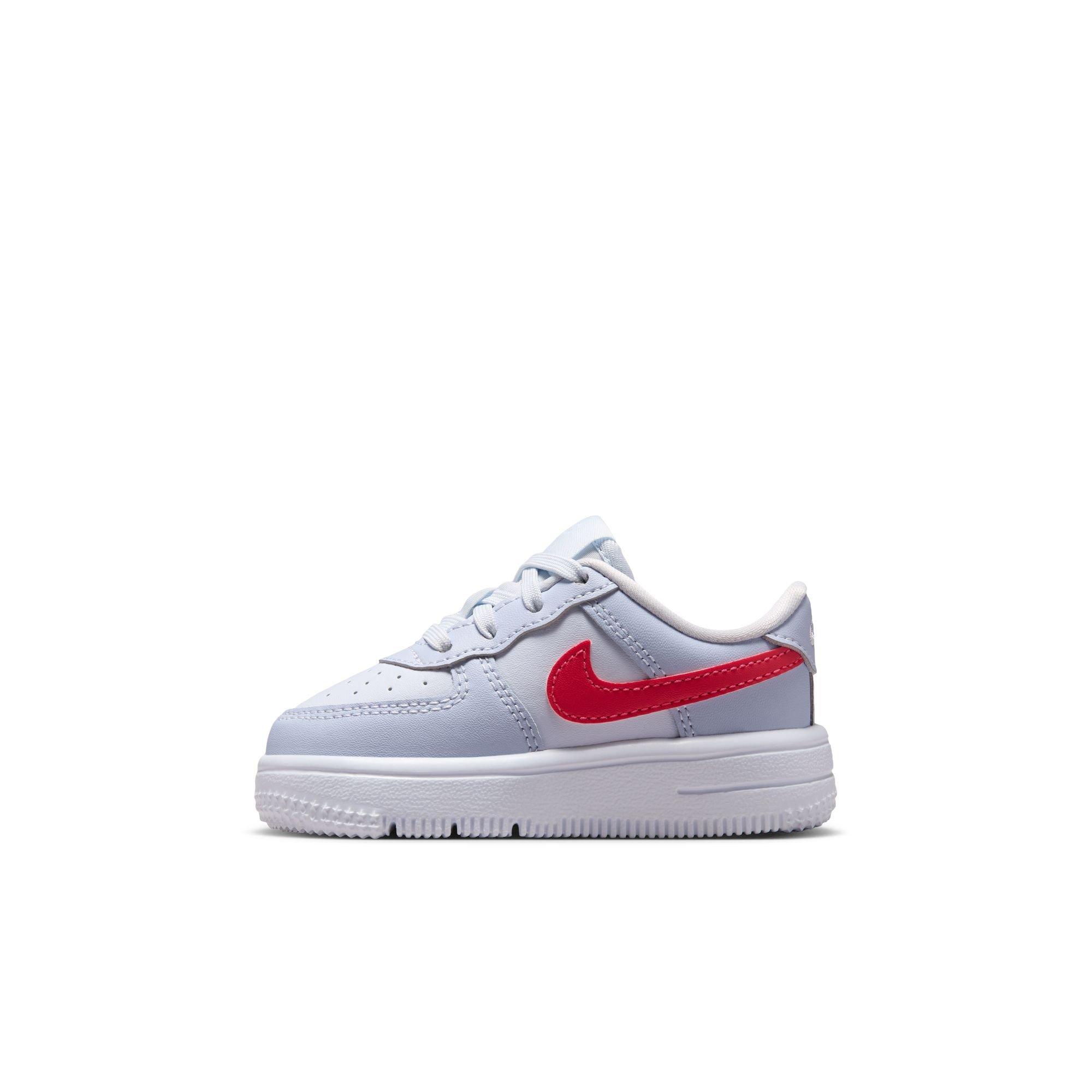 Nike Air Force 1 "Football Grey/Tropical Pink/Ghost/White" Toddler Girls' Shoe - GREY/PINK Thumbnail View 4