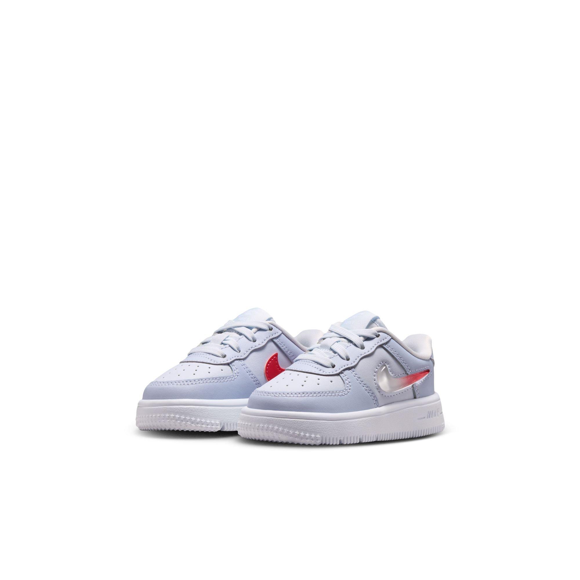 Nike Air Force 1 "Football Grey/Tropical Pink/Ghost/White" Toddler Girls' Shoe - GREY/PINK Thumbnail View 5