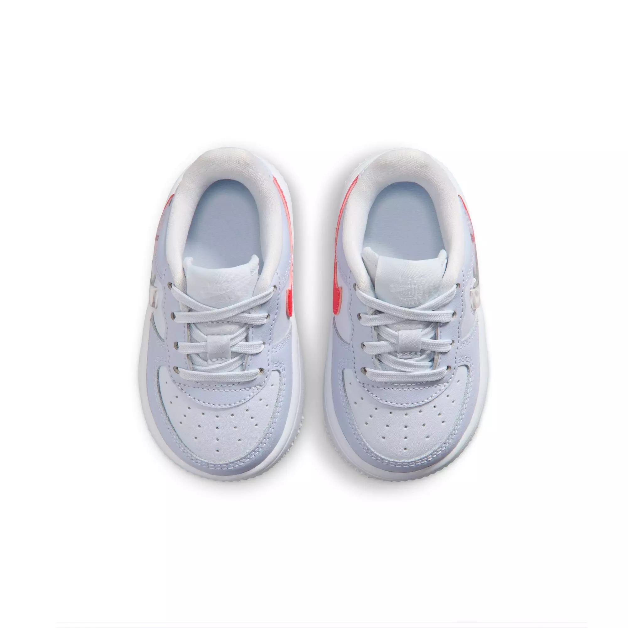 Nike Air Force 1 "Football Grey/Tropical Pink/Ghost/White" Toddler Girls' Shoe - GREY/PINK