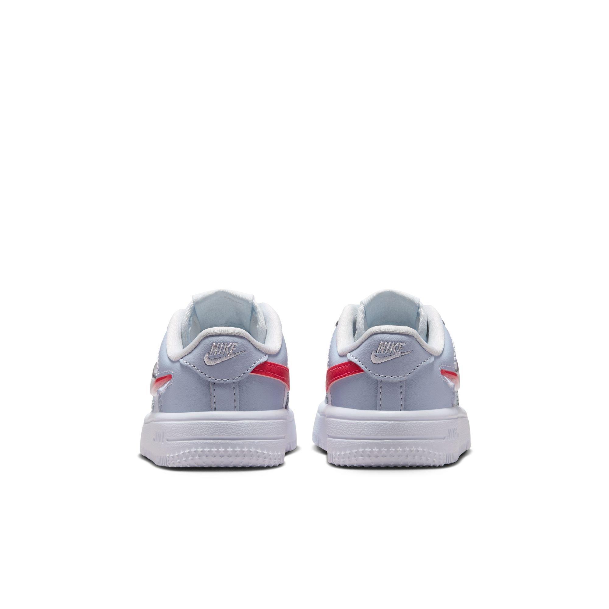 Nike Air Force 1 "Football Grey/Tropical Pink/Ghost/White" Toddler Girls' Shoe - GREY/PINK Thumbnail View 7