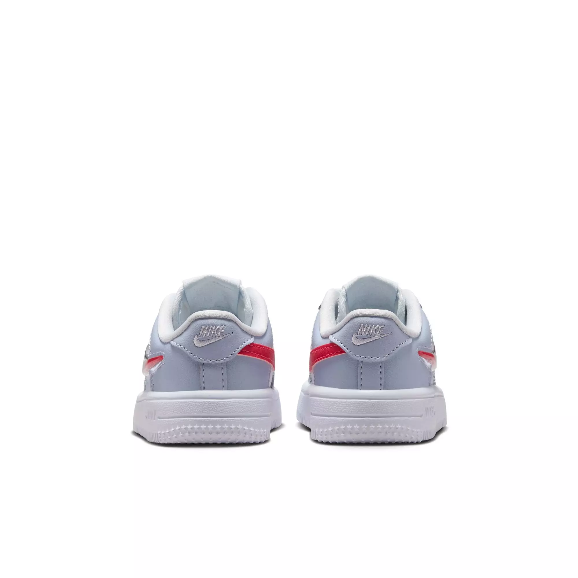 Nike Air Force 1 "Football Grey/Tropical Pink/Ghost/White" Toddler Girls' Shoe - GREY/PINK