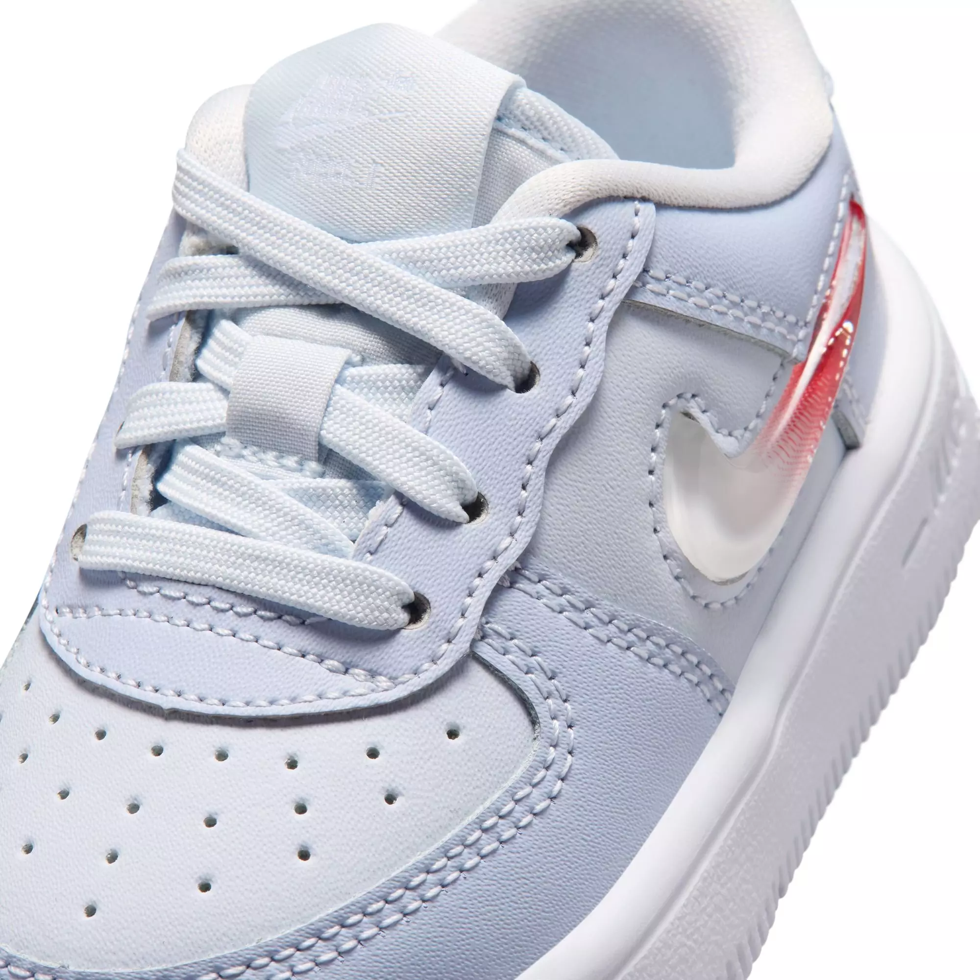 Nike Air Force 1 "Football Grey/Tropical Pink/Ghost/White" Toddler Girls' Shoe - GREY/PINK