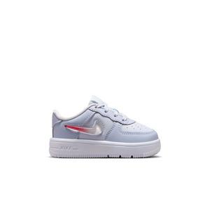 Nike Air Force 1 "Football Grey/Tropical Pink/Ghost/White" Toddler Girls' Shoe
