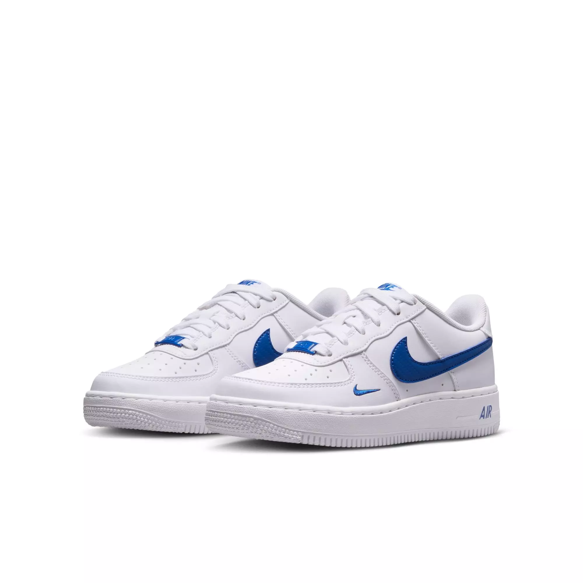 Nike Air Force 1 Tech Essential "White/Game Royal" Grade School Boys' Shoe - WHITE/ROYAL