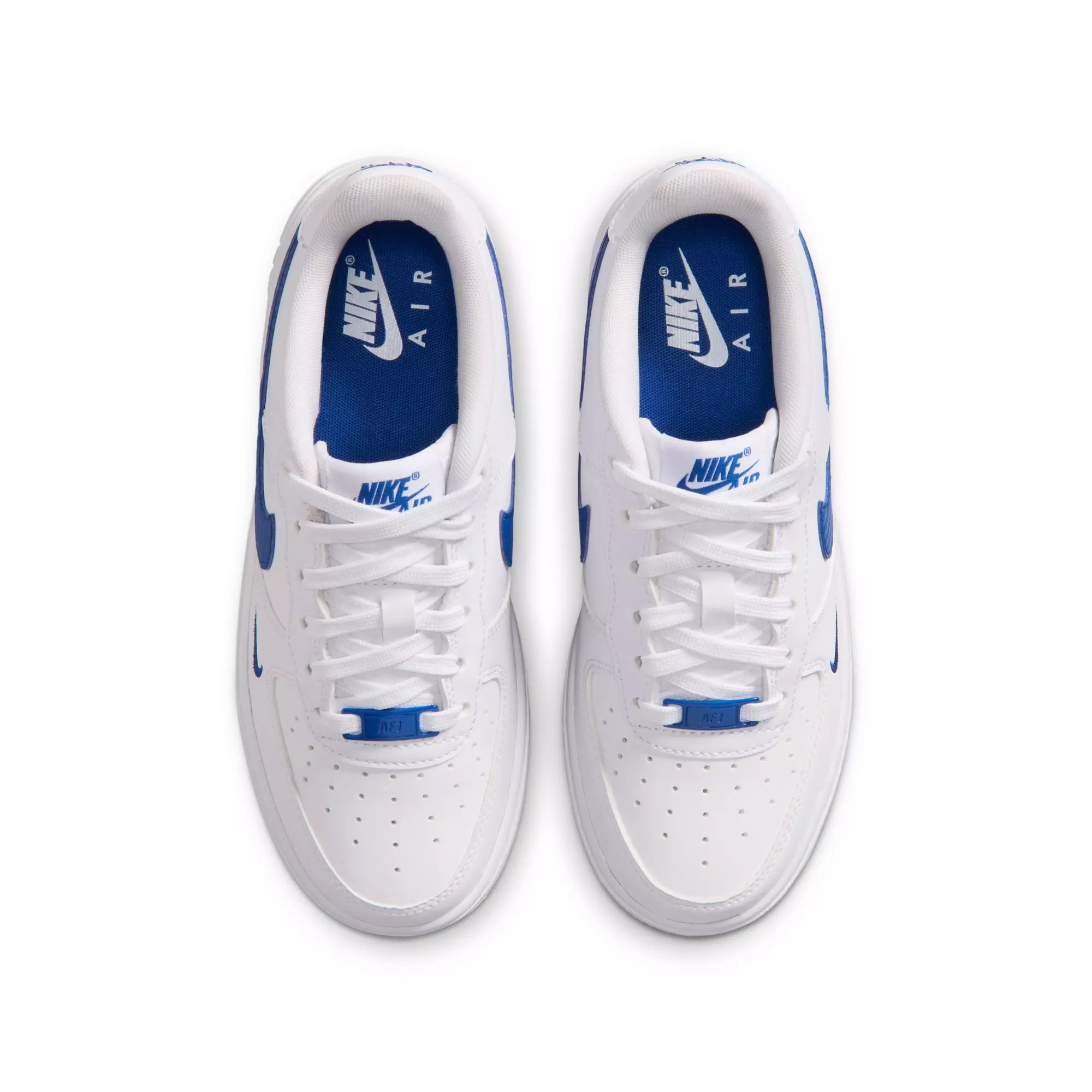 Nike Air Force 1 Tech Essential "White/Game Royal" Grade School Boys' Shoe - WHITE/ROYAL