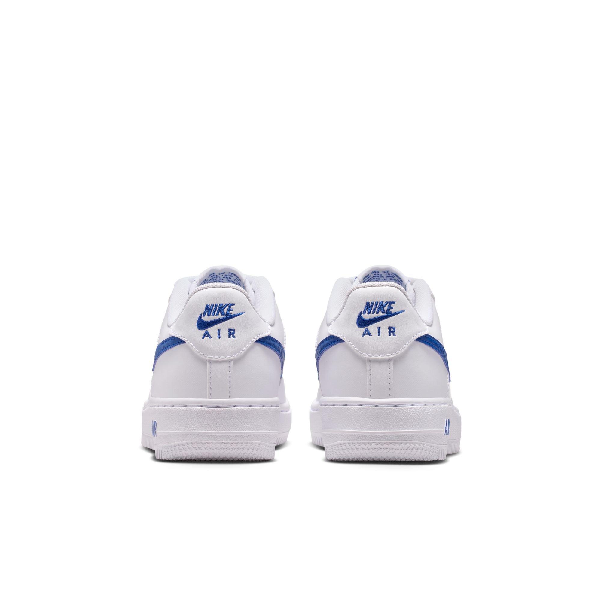 Nike Air Force 1 Tech Essential "White/Game Royal" Grade School Boys' Shoe - WHITE/ROYAL Thumbnail View 7