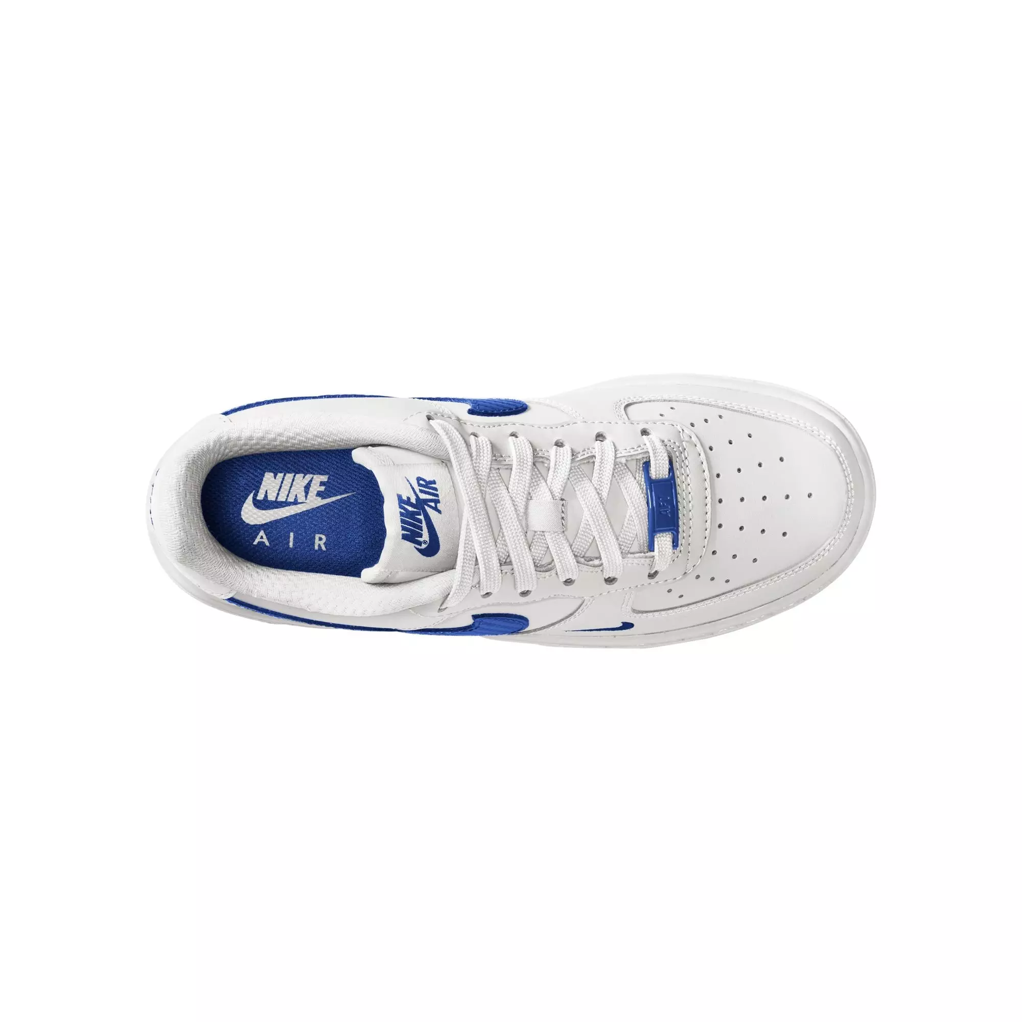 Nike Air Force 1 Tech Essential "White/Game Royal" Grade School Boys' Shoe - WHITE/ROYAL