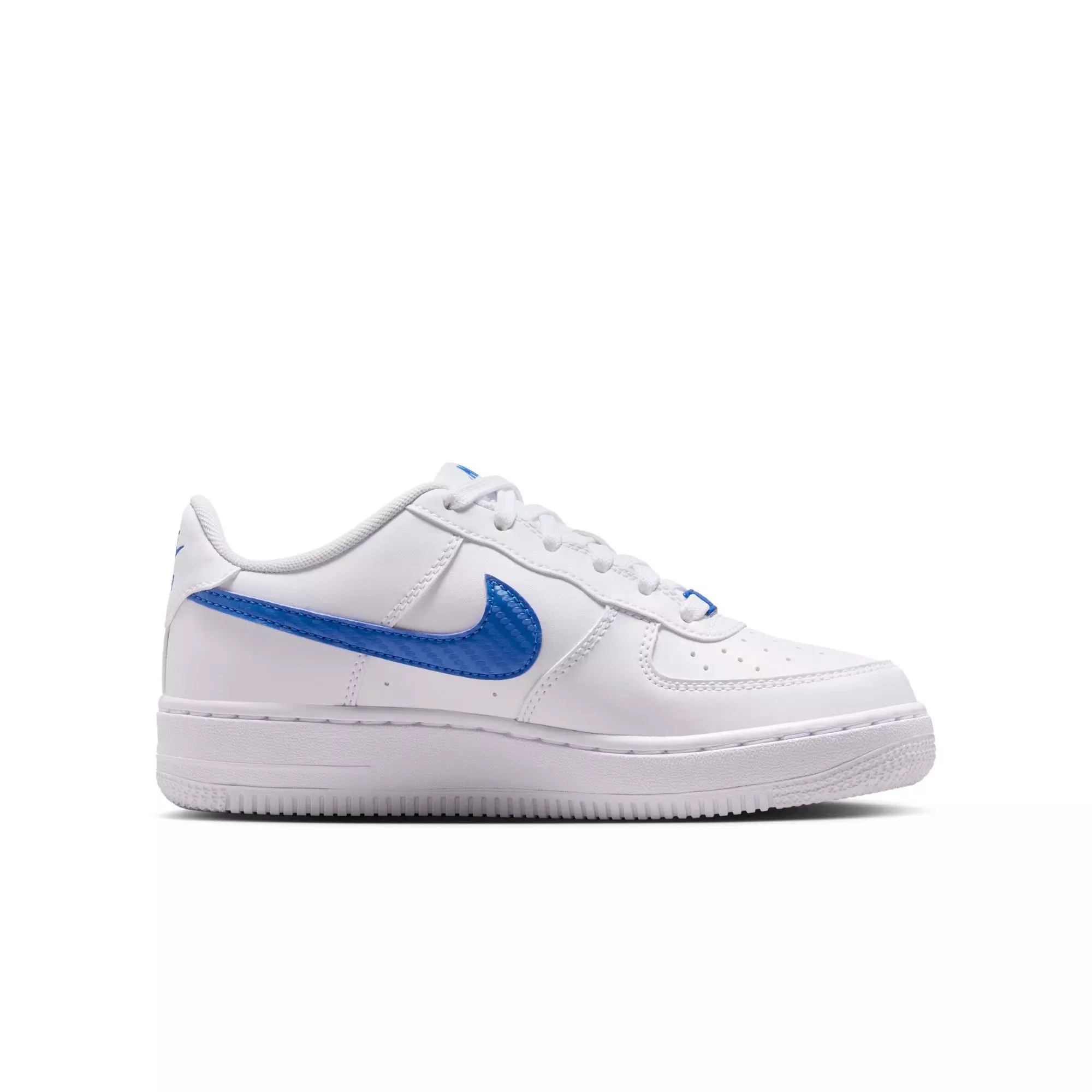 Nike Air Force 1 Tech Essential "White/Game Royal" Grade School Boys' Shoe - WHITE/ROYAL