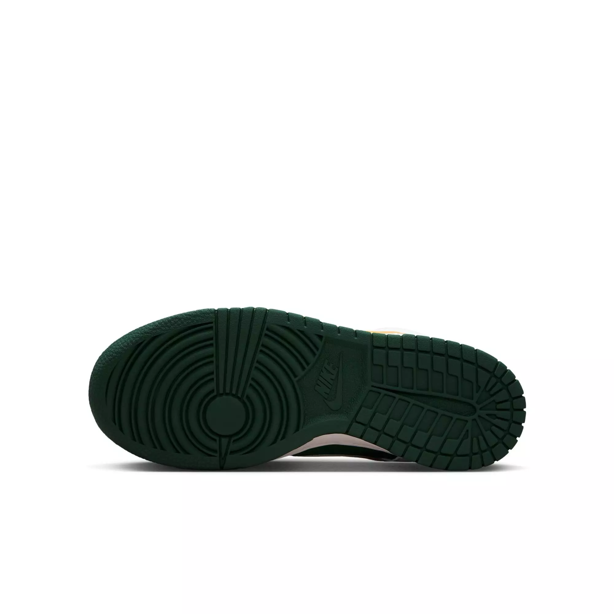 Nike Dunk Low LV8 "Sail/University Gold/Fir/University Red" Grade School Boys' Shoe - WHITE/GREEN/GOLD