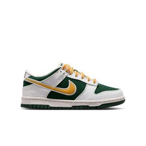 Nike Dunk Low LV8 "Sail/University Gold/Fir/University Red" Grade School Boys' Shoe