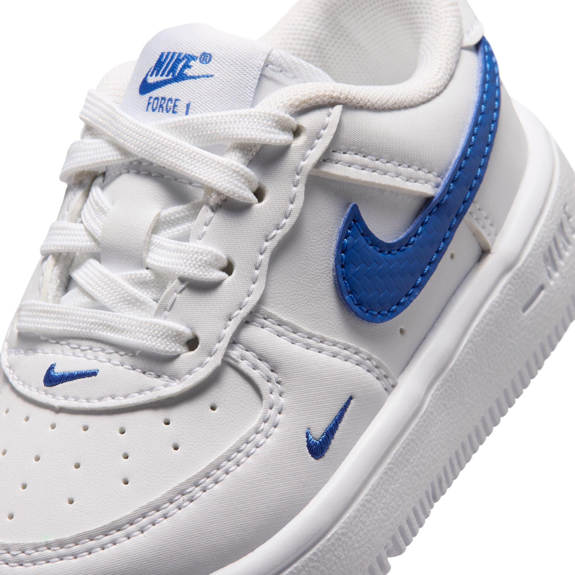 Nike Air Force 1 "White/Game Royal" Toddler Boys' Shoe - WHITE/ROYAL Thumbnail View 9
