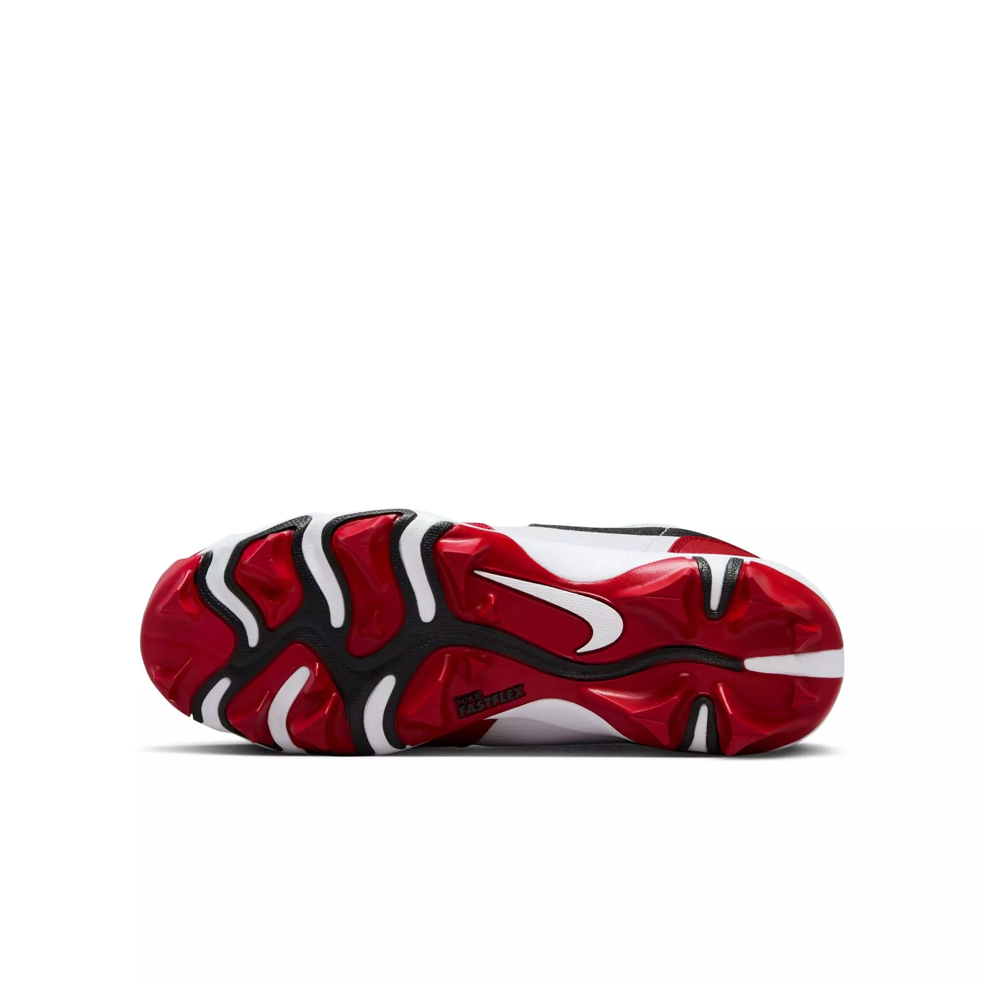 Jordan 1 Low "White/Black/Gym Red" Preschool Kids' Football Cleat - WHITE/BLACK/RED