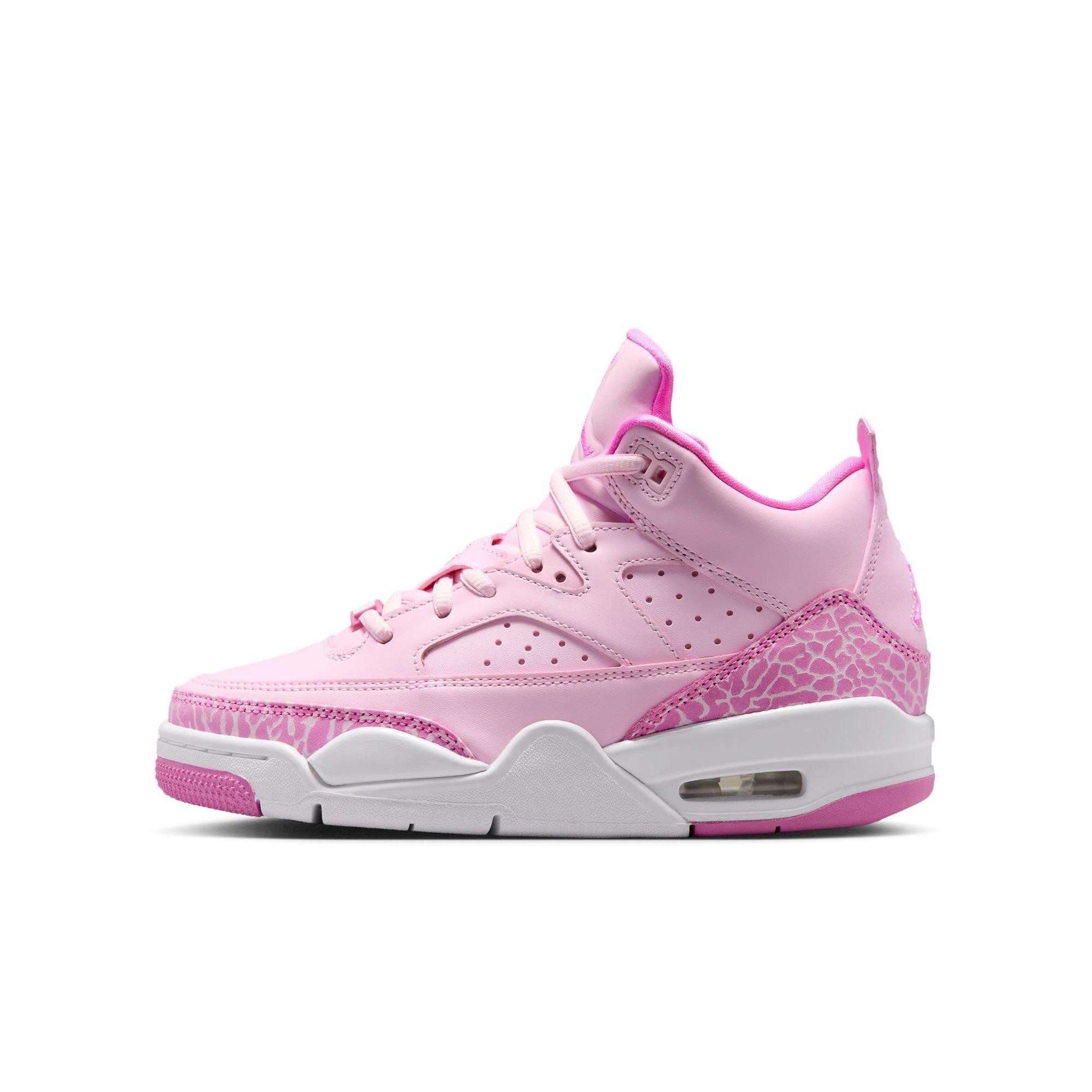 Jordan Son of Mars Low "Pink Foam/China Rose/White" Grade School Girls' Shoe - PINK Thumbnail View 3