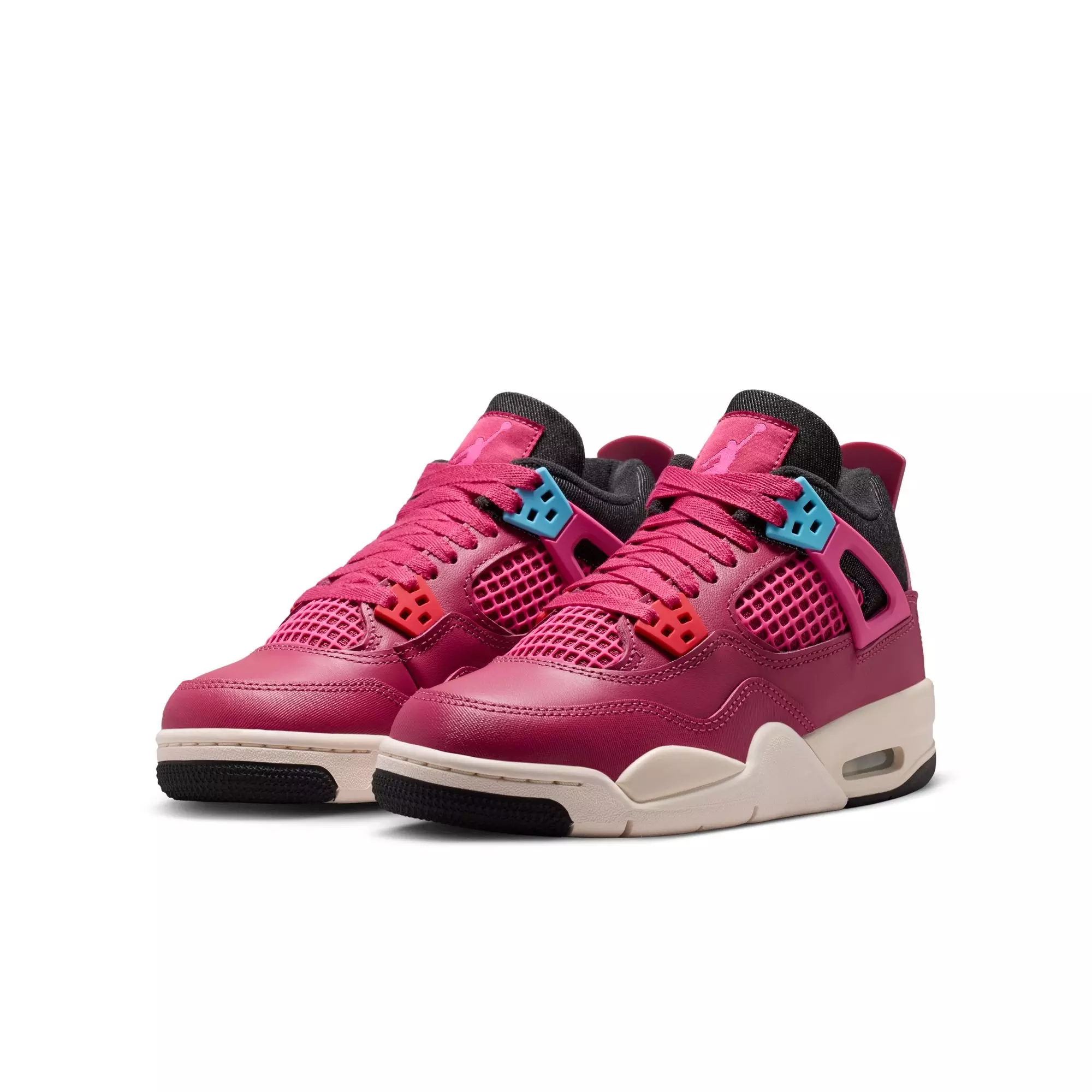 Jordan 4 Retro "She's A Star" Grade School Girls' Shoe - SWEET BEET/DESERT PINK/OFF NOIR/CHALK