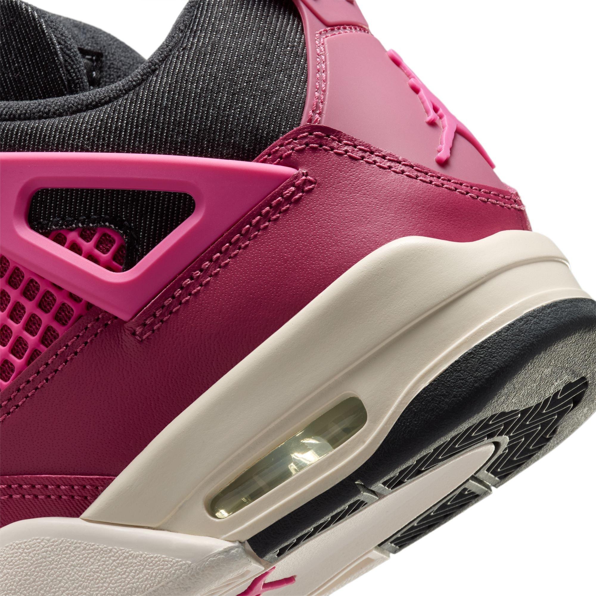 Jordan 4 Retro "She's A Star" Grade School Girls' Shoe - SWEET BEET/DESERT PINK/OFF NOIR/CHALK Thumbnail View 11