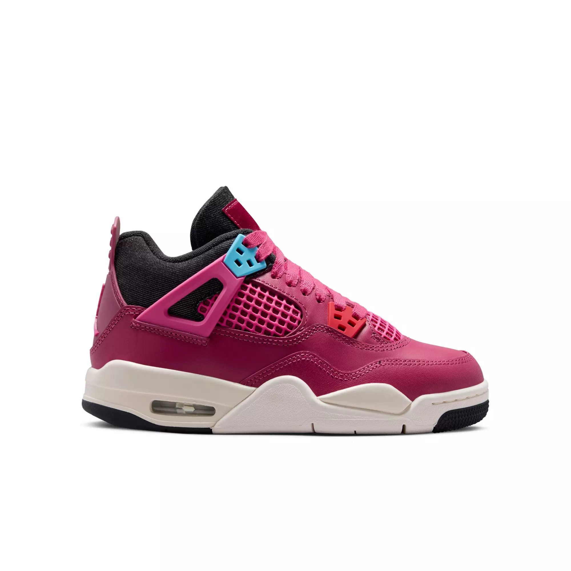 Jordan 4 Retro "She's A Star" Grade School Girls' Shoe - SWEET BEET/DESERT PINK/OFF NOIR/CHALK