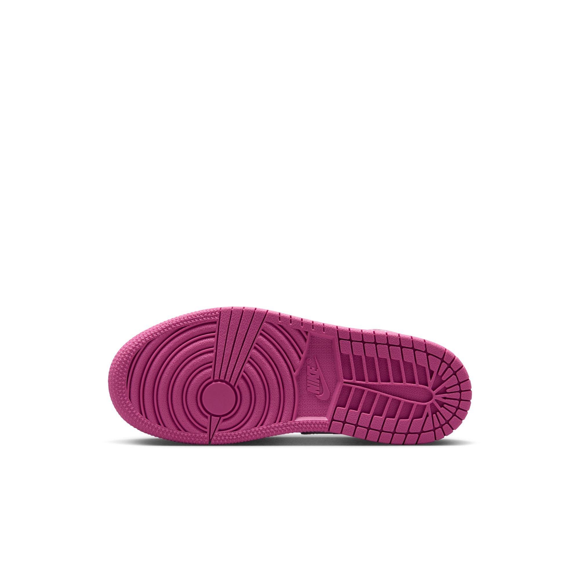 Jordan 1 Mid "Pink Foam/China Rose/White" Preschool Girls' Shoe - PINK Thumbnail View 9