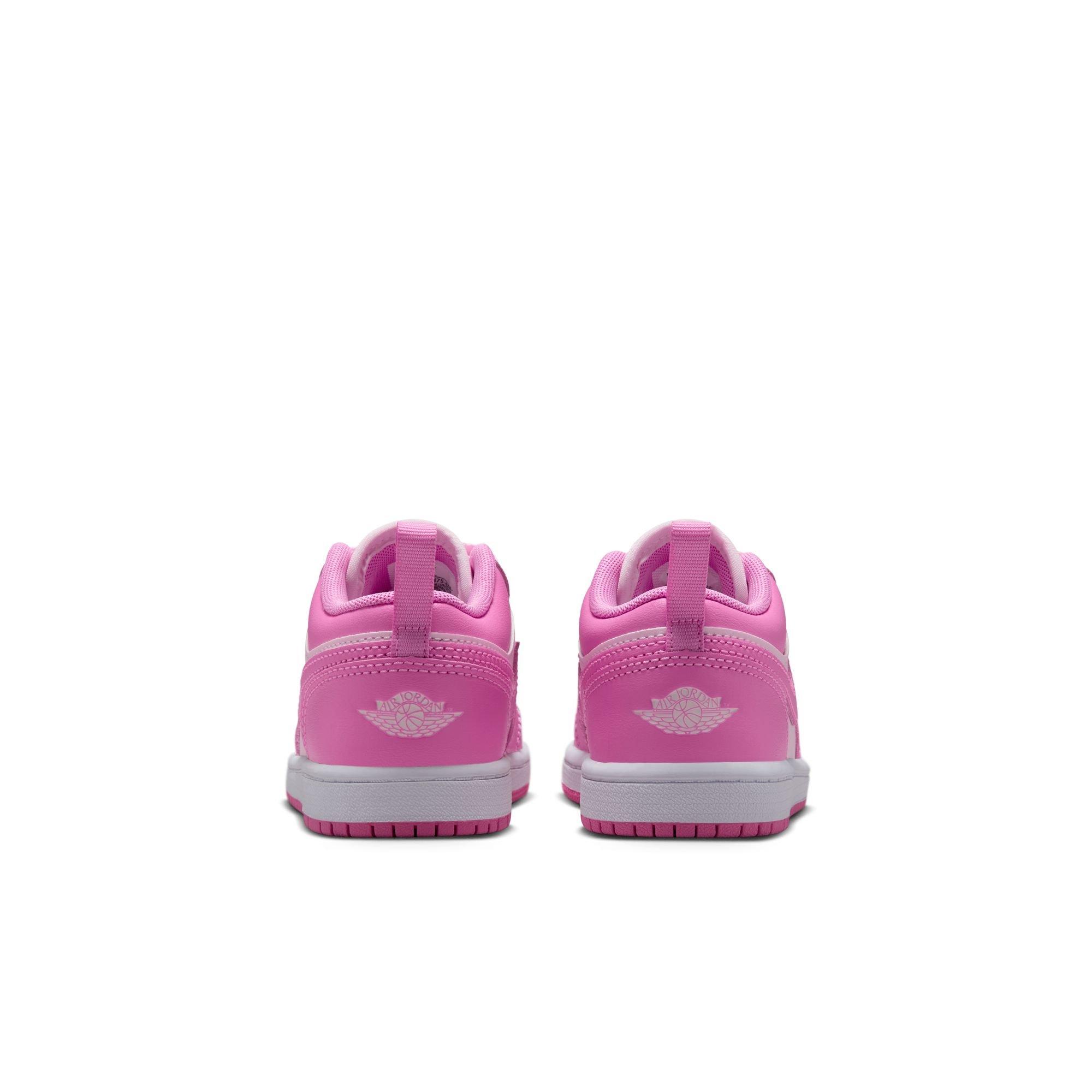 Jordan 1 Low "China Rose/Pink Foam/White" Preschool Girls' Shoe - PINK Thumbnail View 7