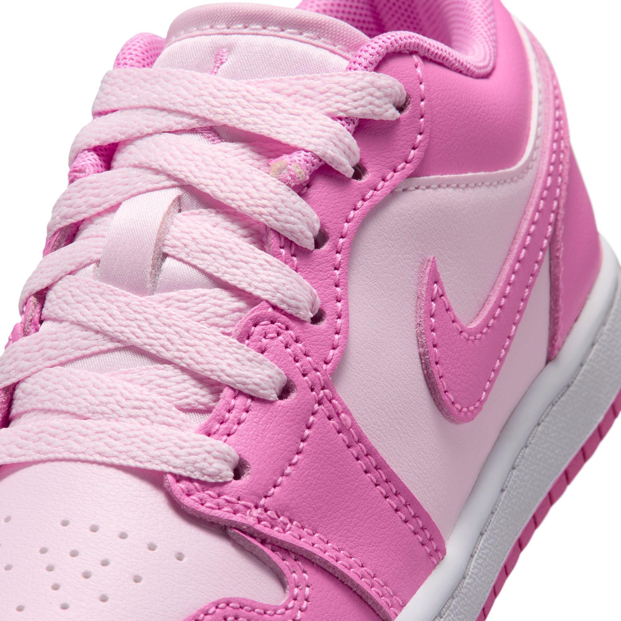 Jordan 1 Low "China Rose/Pink Foam/White" Preschool Girls' Shoe - PINK Thumbnail View 9