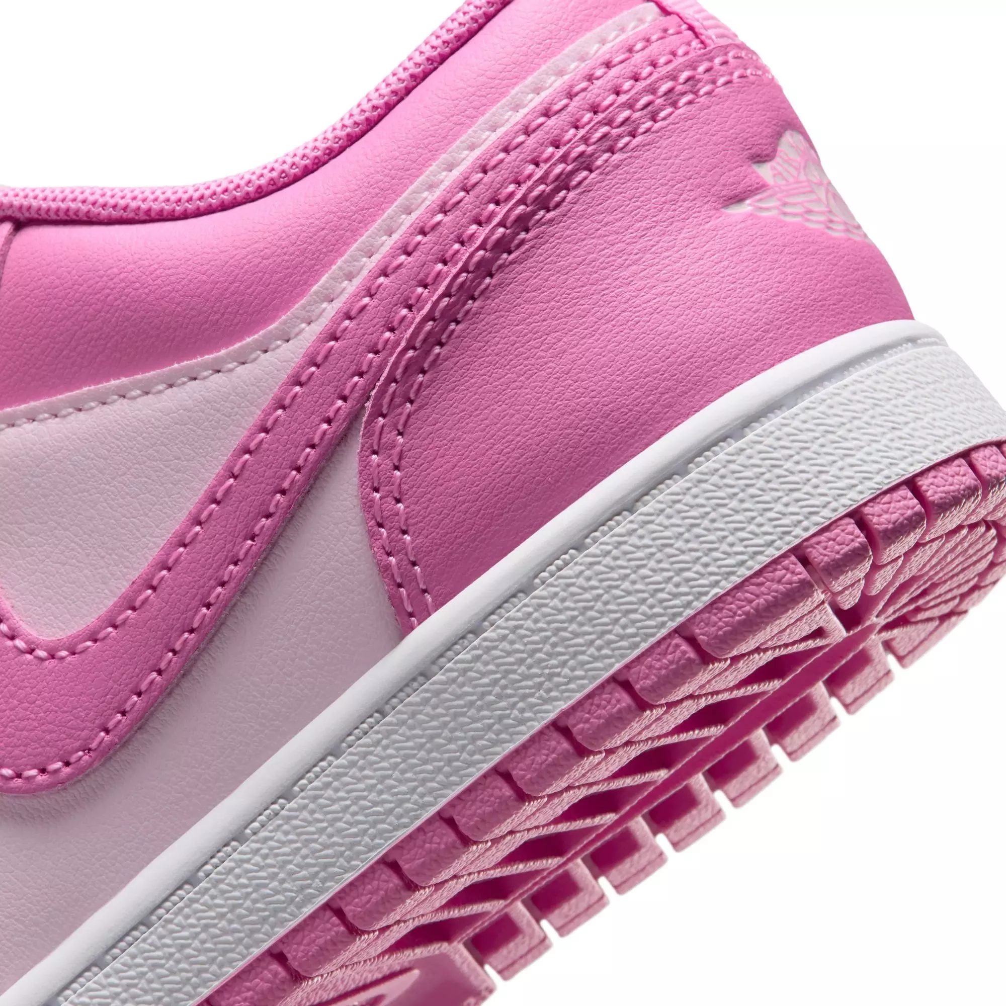 Jordan 1 Low "China Rose/Pink Foam/White" Preschool Girls' Shoe - PINK