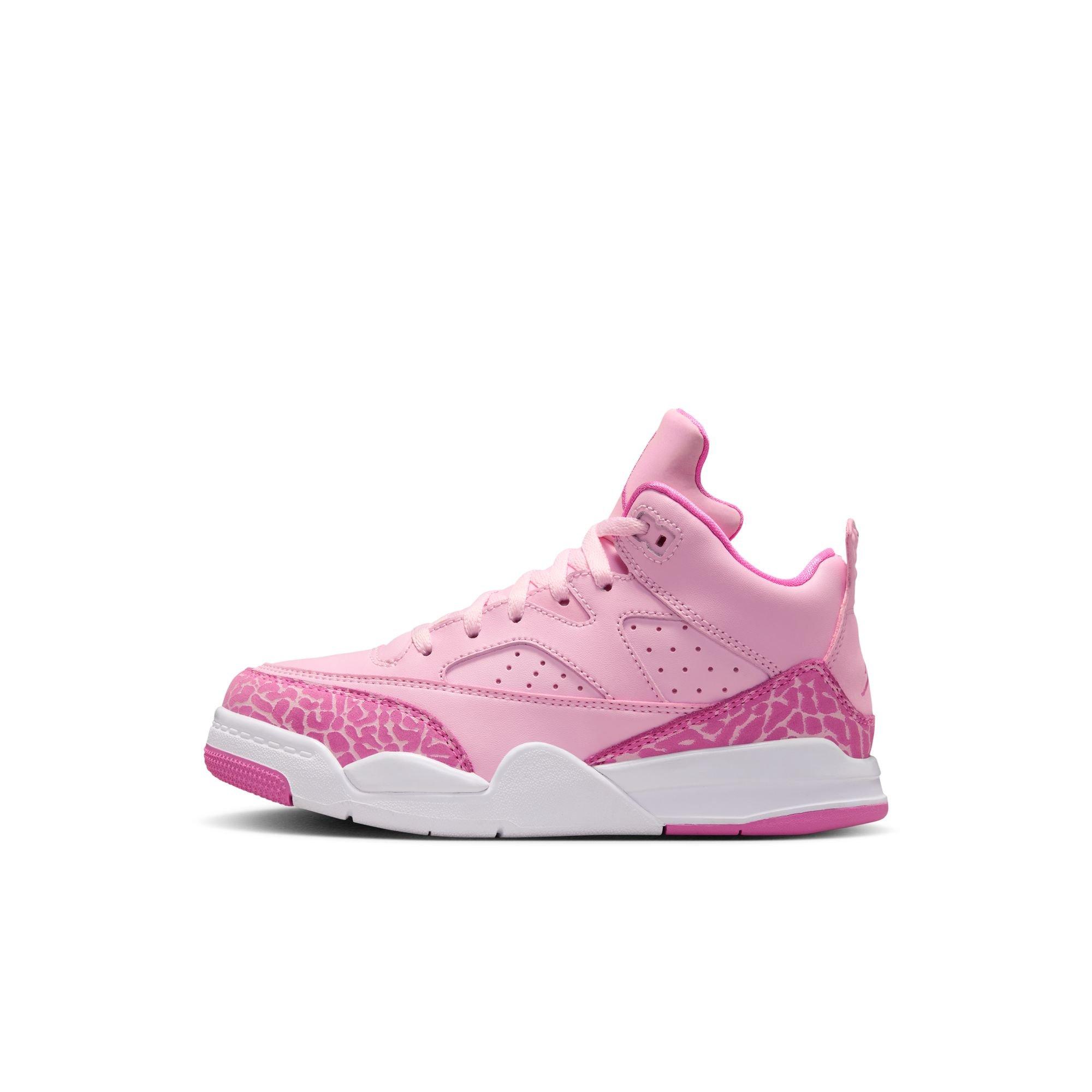 Jordan Son of Mars Low "Pink Foam/China Rose/White" Preschool Girls' Shoe - PINK Thumbnail View 3