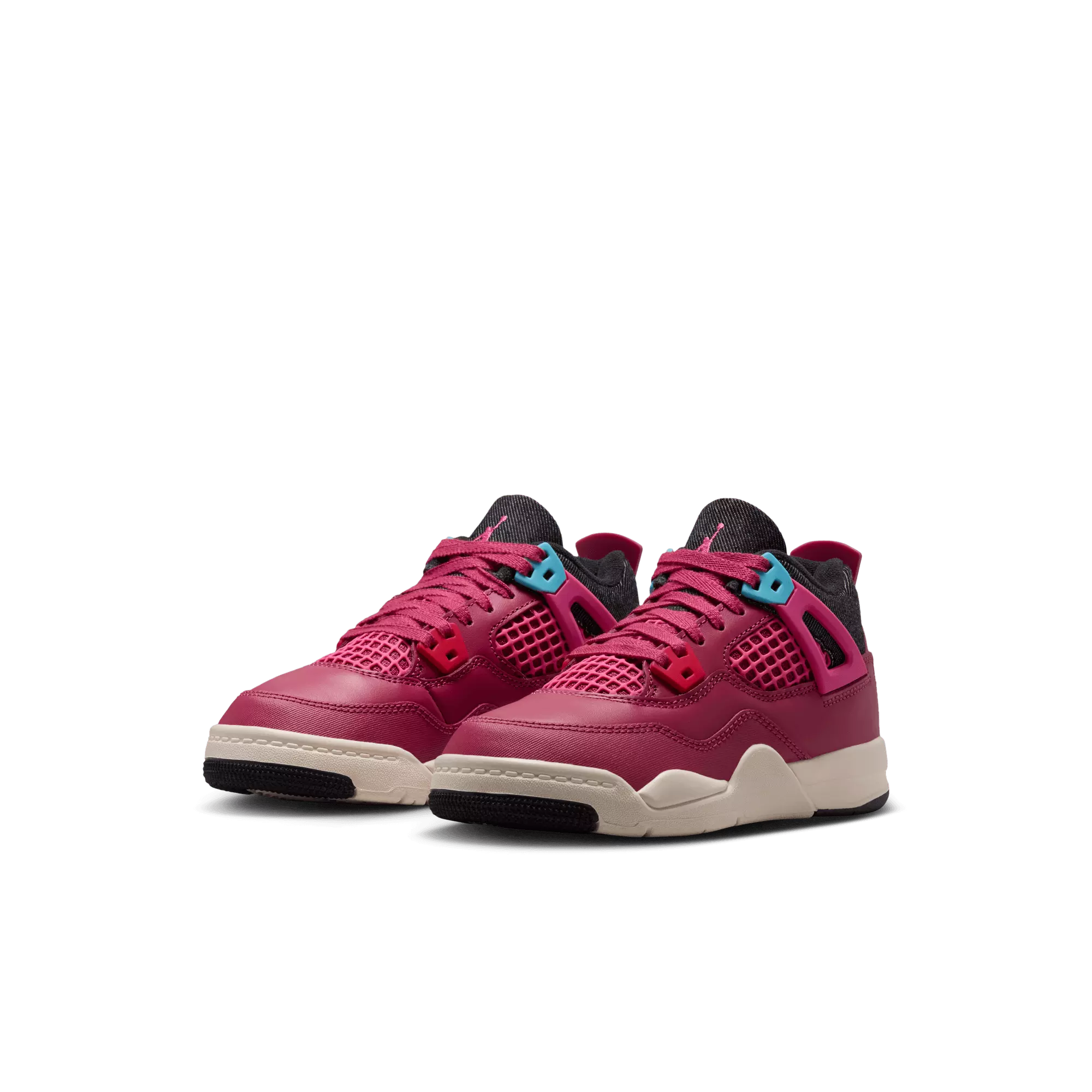 Jordan 4 Retro "She's A Star" Preschool Kids' Shoe - SWEET BEET/DESERT PINK/OFF NOIR/CHALK