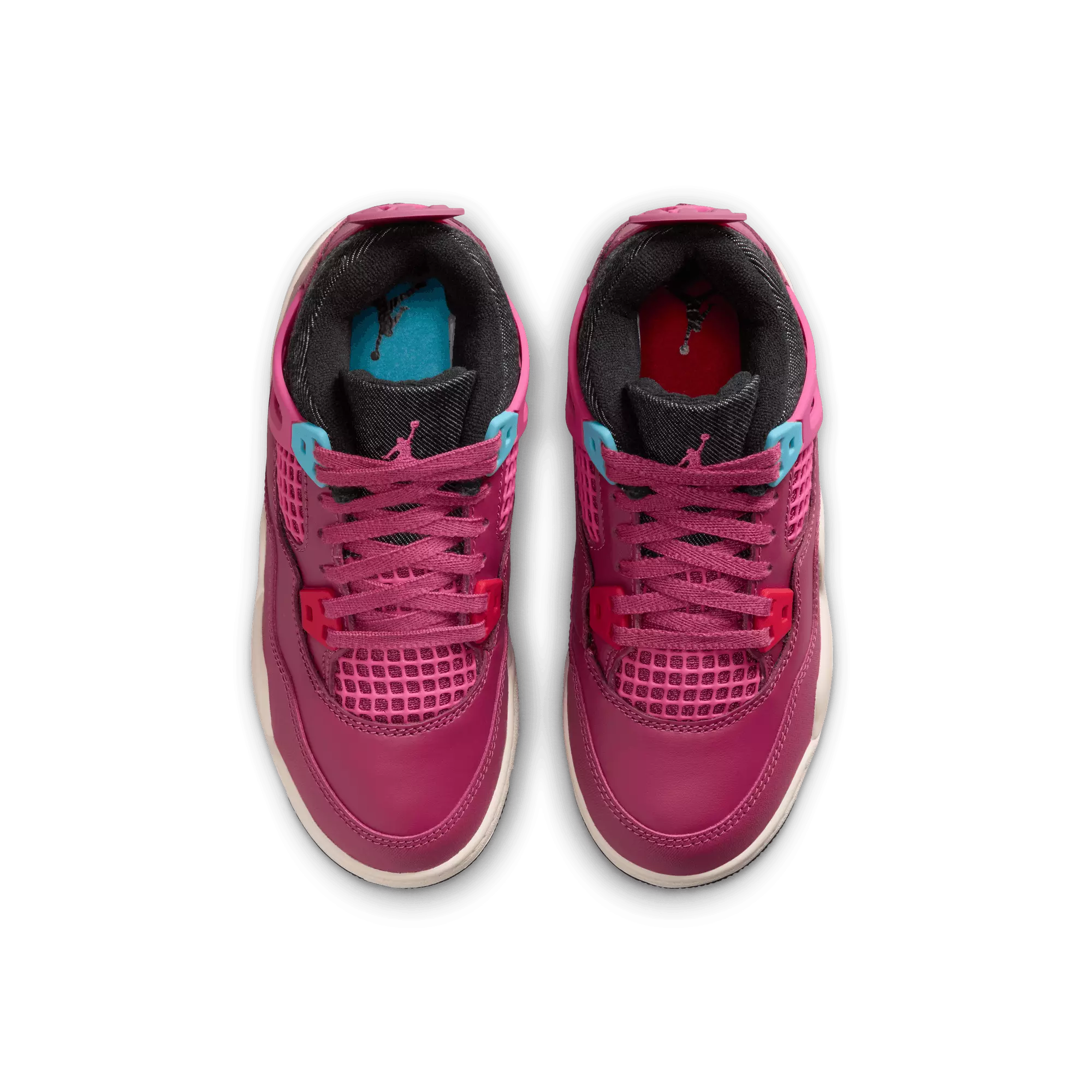 Jordan 4 Retro "She's A Star" Preschool Kids' Shoe - SWEET BEET/DESERT PINK/OFF NOIR/CHALK
