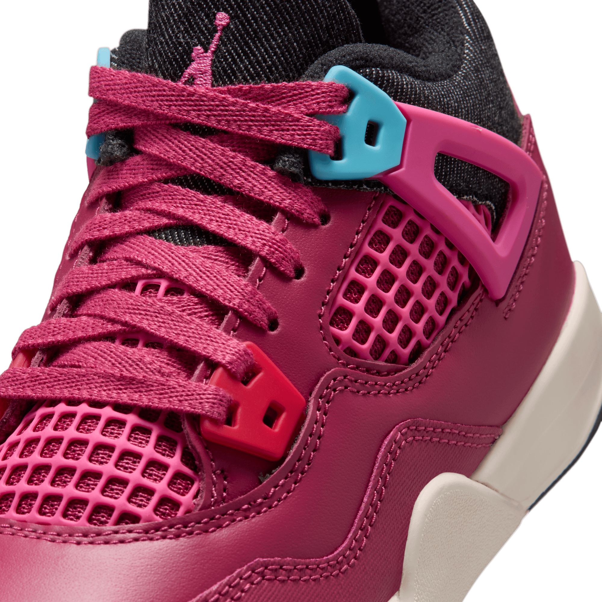 Jordan 4 Retro "She's A Star" Preschool Kids' Shoe - SWEET BEET/DESERT PINK/OFF NOIR/CHALK Thumbnail View 10