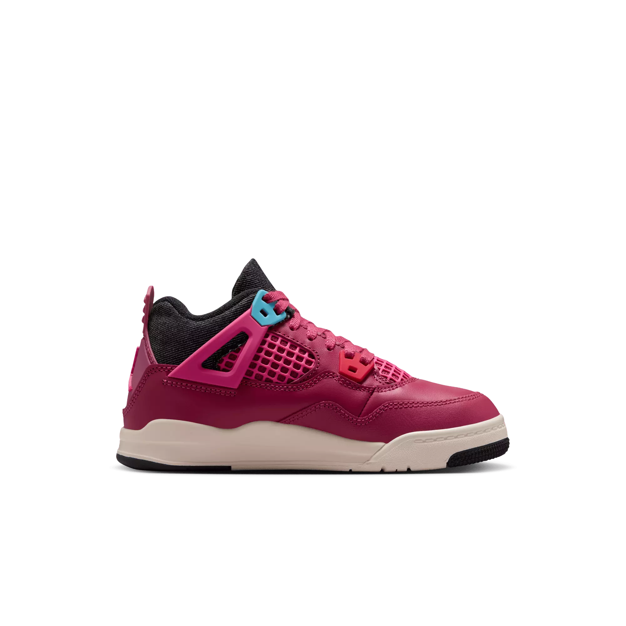 Jordan 4 Retro "She's A Star" Preschool Kids' Shoe - SWEET BEET/DESERT PINK/OFF NOIR/CHALK