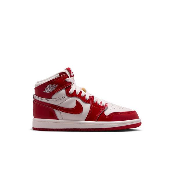 Jordan 1 Retro High OG "Nails & Grails" Preschool Kids' Shoe - UNIVERSITY RED/METALLIC SILVER