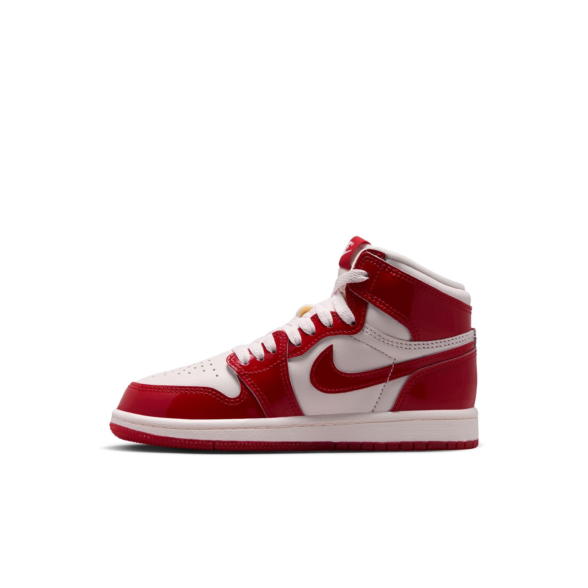 Jordan 1 Retro High OG "Nails & Grails" Preschool Kids' Shoe - UNIVERSITY RED/METALLIC SILVER