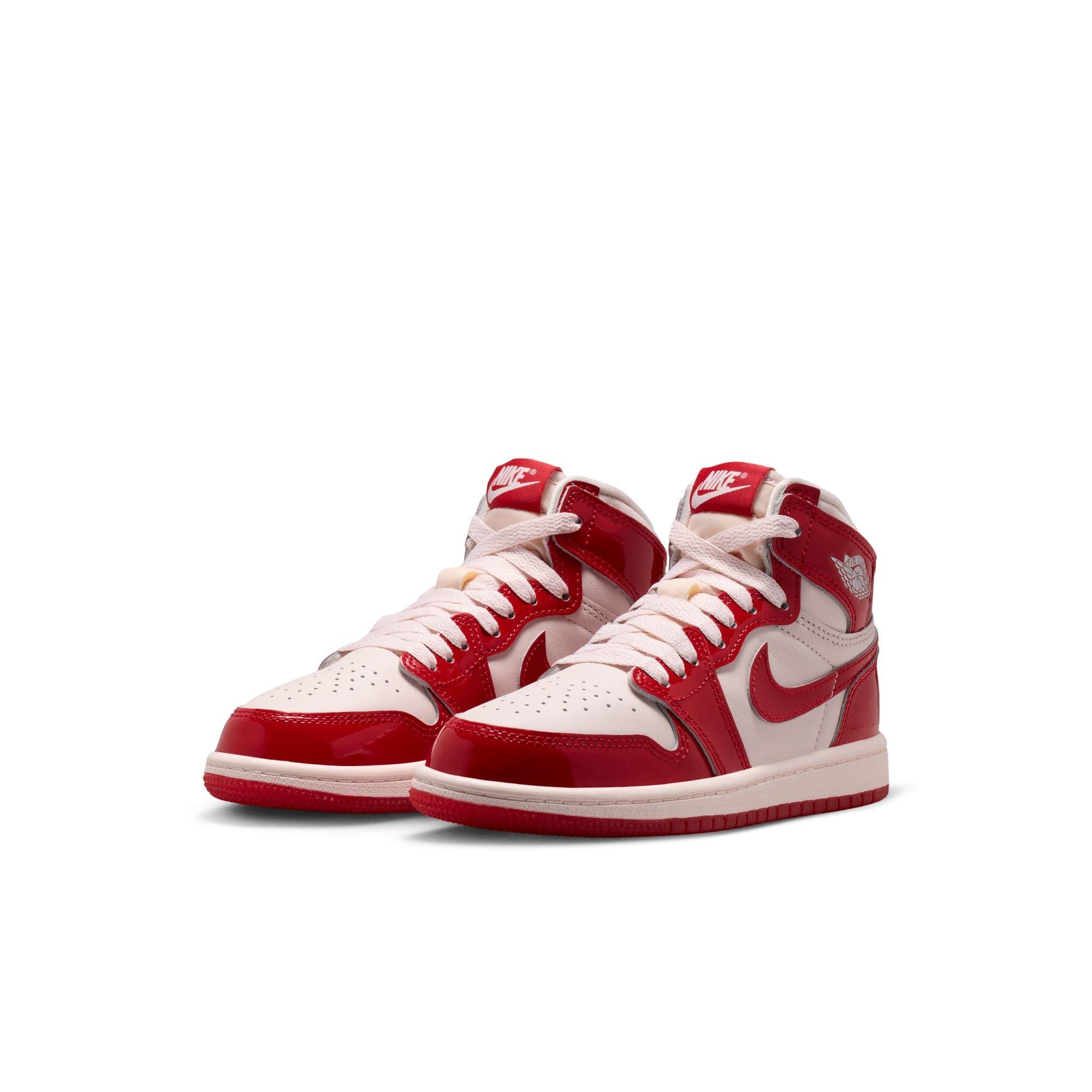 Jordan 1 Retro High OG "Nails & Grails" Preschool Kids' Shoe - UNIVERSITY RED/METALLIC SILVER
