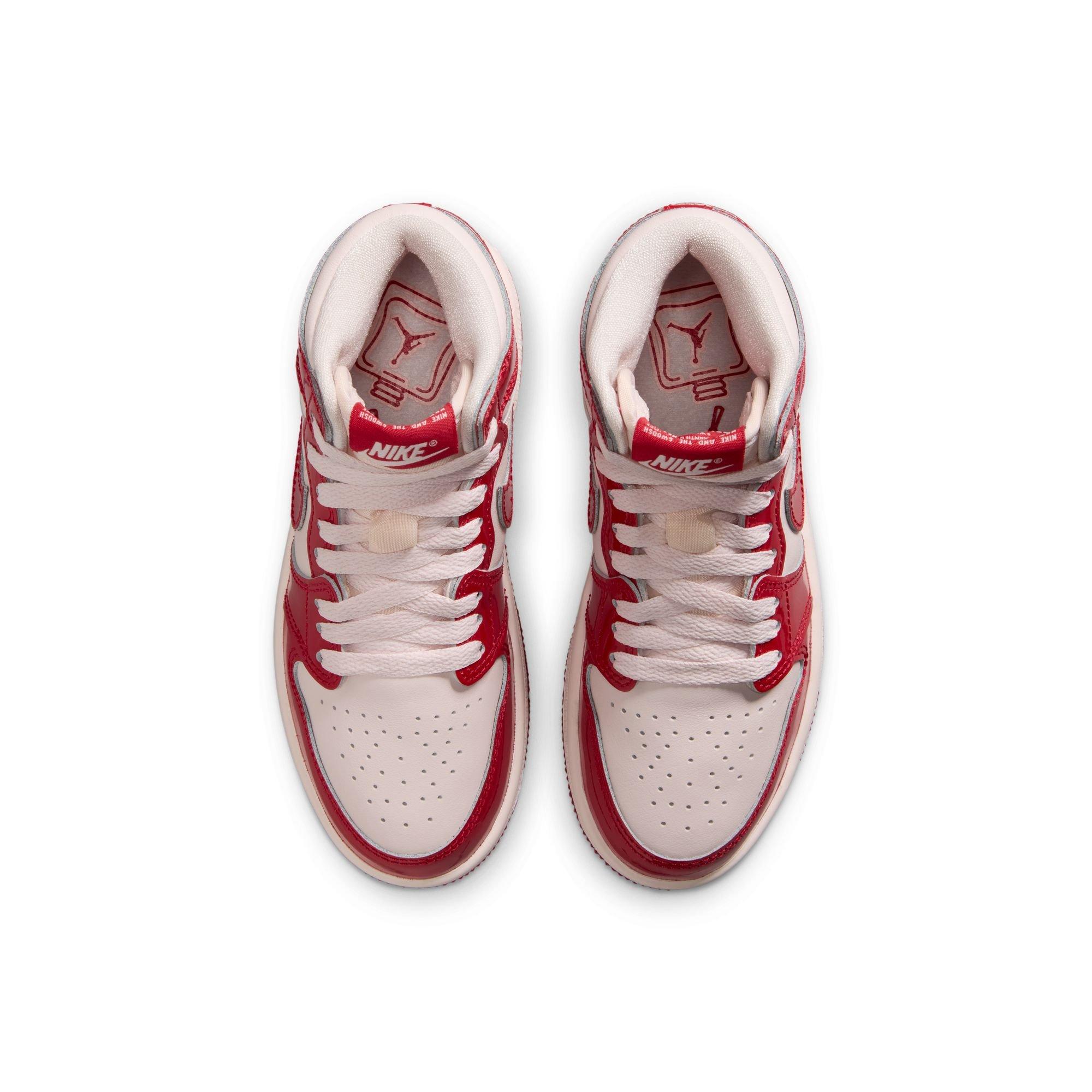 Jordan 1 Retro High OG "Nails & Grails" Preschool Kids' Shoe - UNIVERSITY RED/METALLIC SILVER