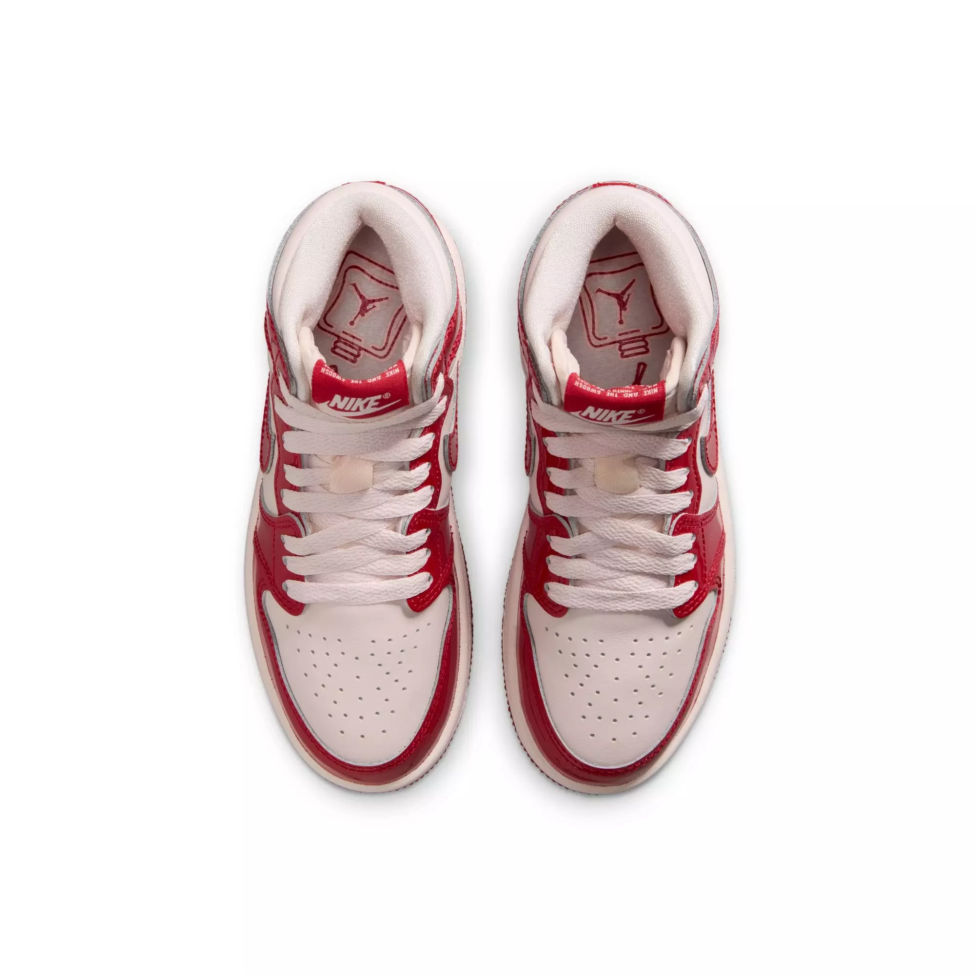 Jordan 1 Retro High OG "Nails & Grails" Preschool Kids' Shoe - UNIVERSITY RED/METALLIC SILVER