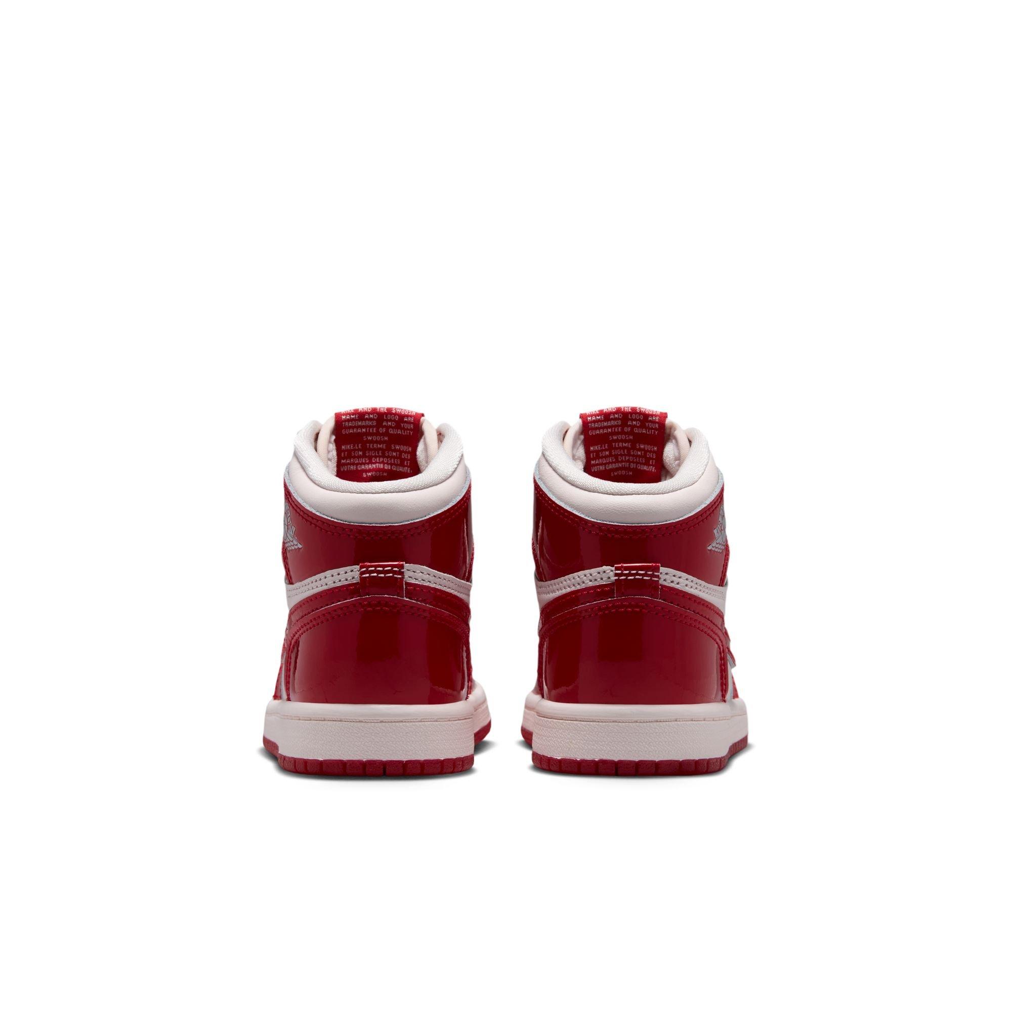 Jordan 1 Retro High OG "Nails & Grails" Preschool Kids' Shoe - UNIVERSITY RED/METALLIC SILVER